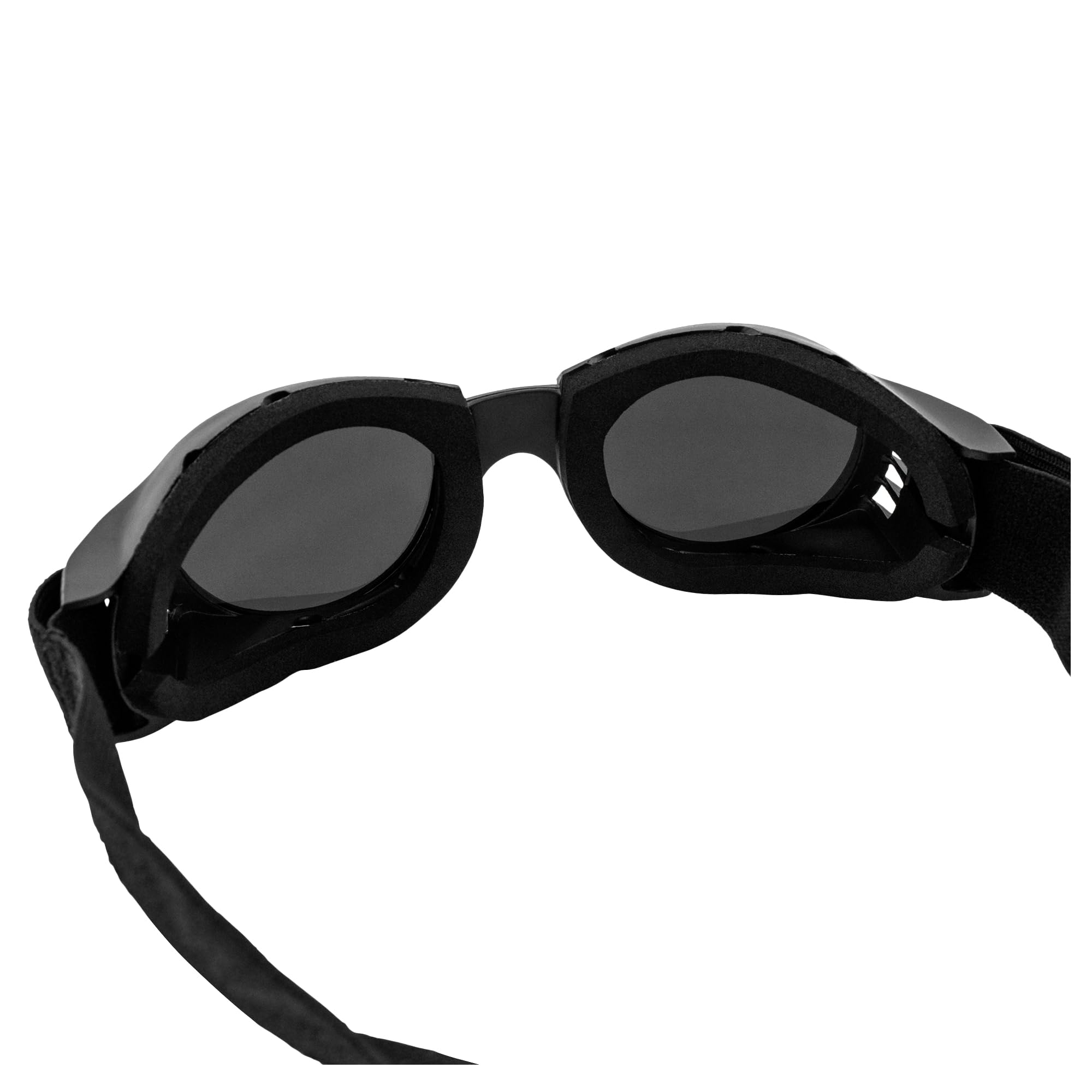 Global Vision Paragon Motorcycle Goggles - Polycarbonate, Adult Size, Black Frame, Super Dark Lens, Model PARASD