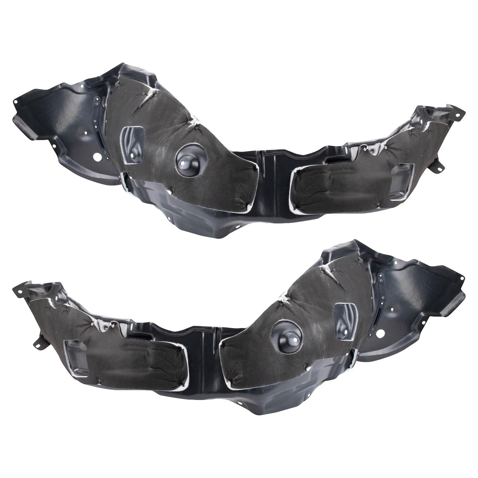 Trq Inner Fender Liner Set Compatible With 2009-2010 Lexus Is250 Lx1248115 Lx1249118