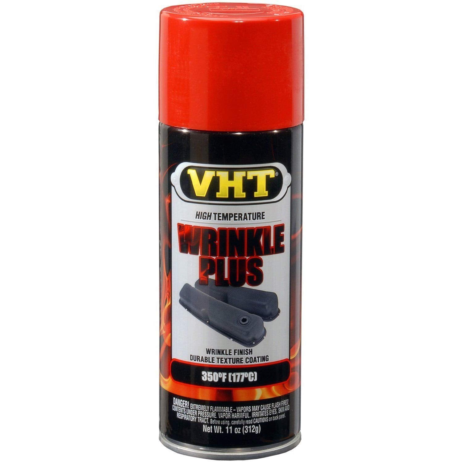 Duplicolor High Temp Paint, Vht Wrinkle Plus Red, Pt# Sp204, Sp 204 (1)