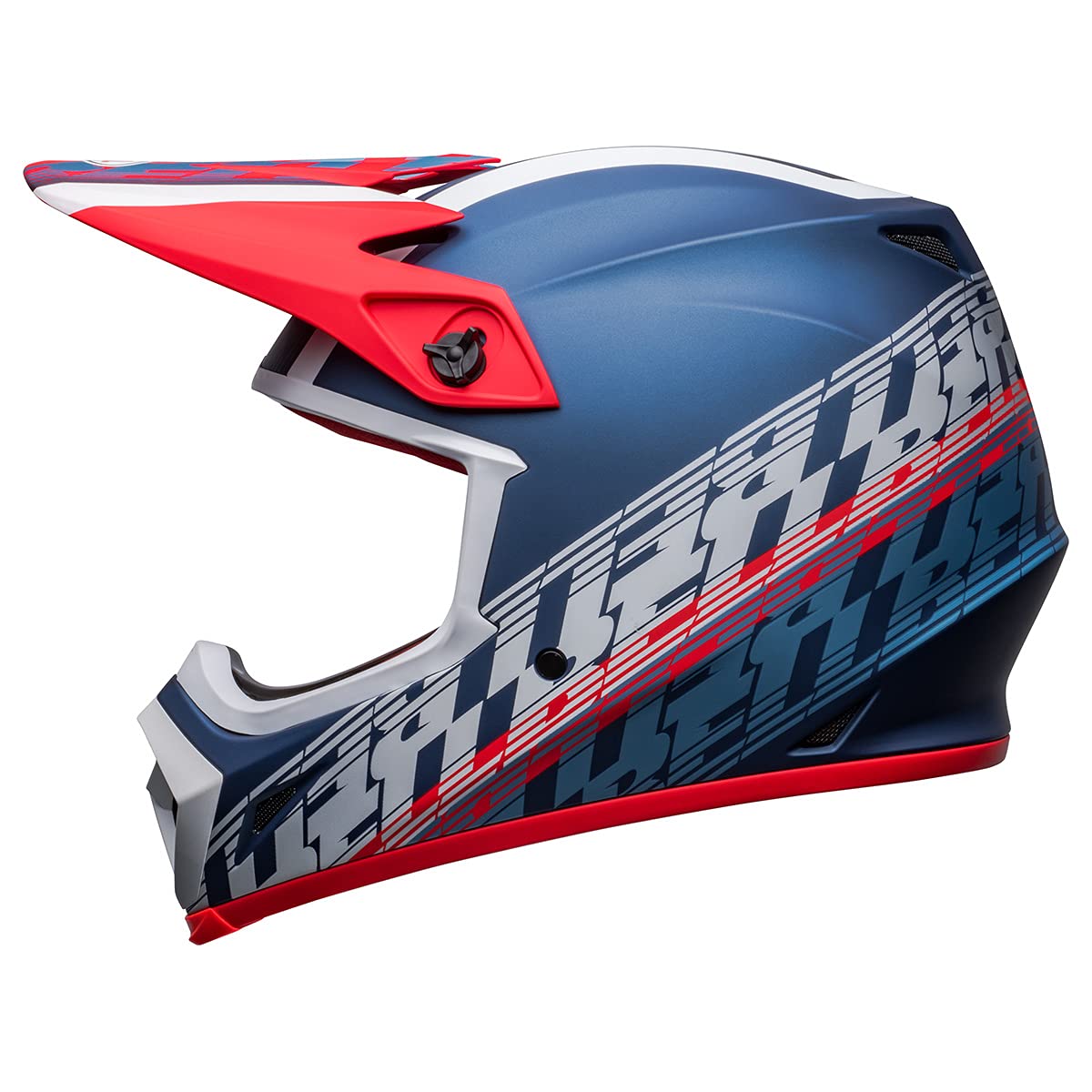 Bell Mx-9 Mips Dirt Helmet (Offset Matte Metallic Blue/White - X-Large)