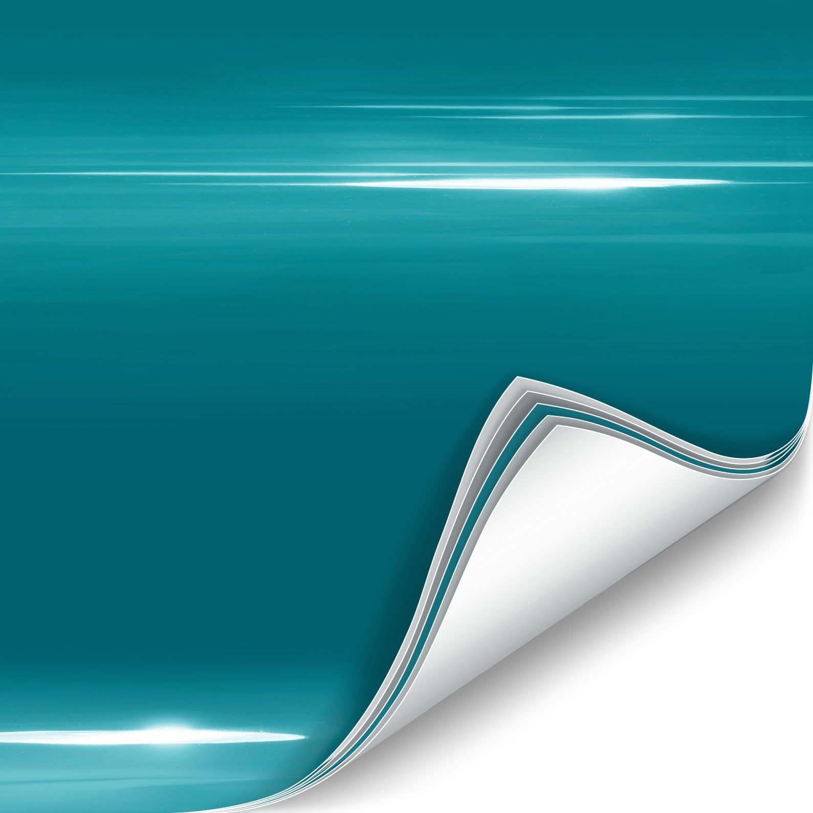 Colorfusion Ppf By Vvivid, Gloss Miami Lagoon Blue Dry Apply Ppf Vinyl Car Wrap Roll 1Ft X 5Ft