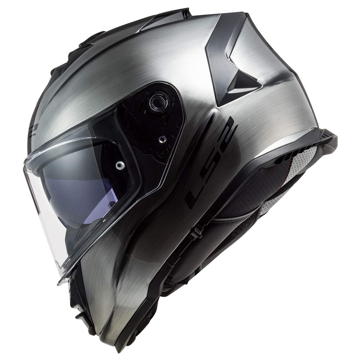 Ls2 Helmets Assault Full Face Motorcycle Helmet W/Sunshield (Brushed Alloy - 3X-Large)