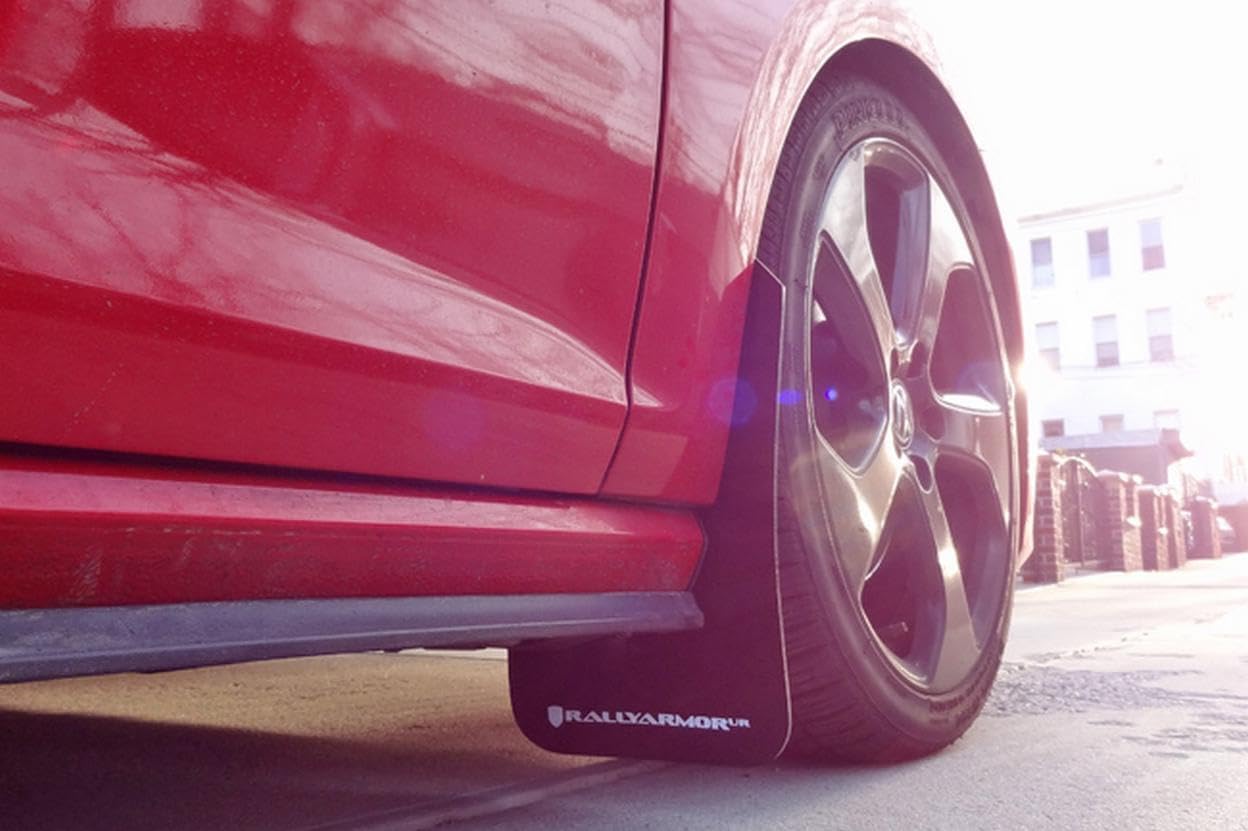 Rally Armor Mf37-Ur-Blk/Rd Black, Red Mud Flap With Logo (2015+ Vw Golf/Gti/Tsi Ur), 1 Pack