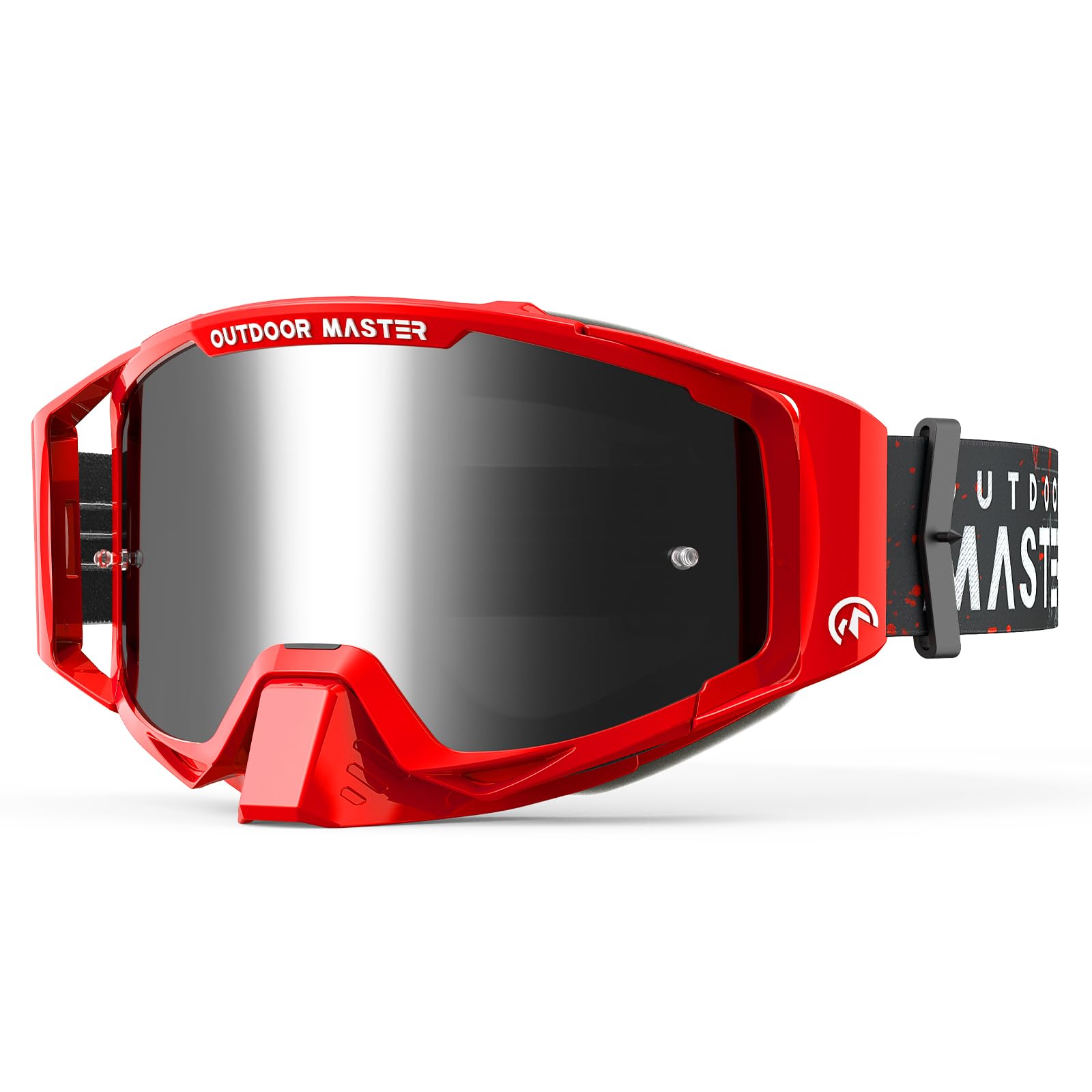 Outdoormaster Mustang Dirt Bike Goggles, Otg Motorcycle Goggles, Motocross Goggles Atv Goggles For Men, Women, Adult, Youth