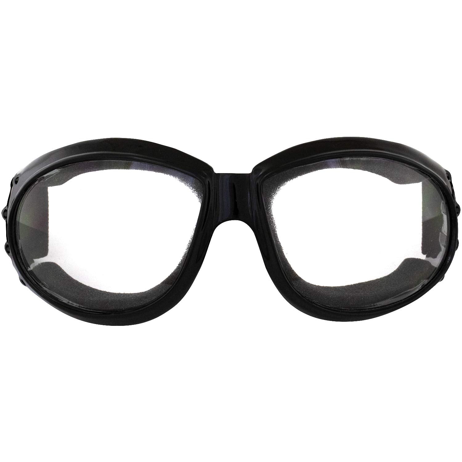 Global Vision Gv Eliminator Dirt Bike Padded Motorcycle Riding Goggles For Men And Women (Black Frame/Smoke Lens) (Black Frame/Clear-Smoke Lens)