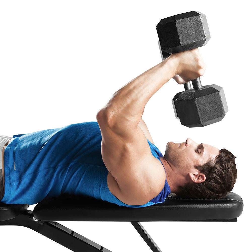 Marcy Multi-Position Workout Utility Bench For Home Gym Weightlifting And Strength Training Sb-10115, Black