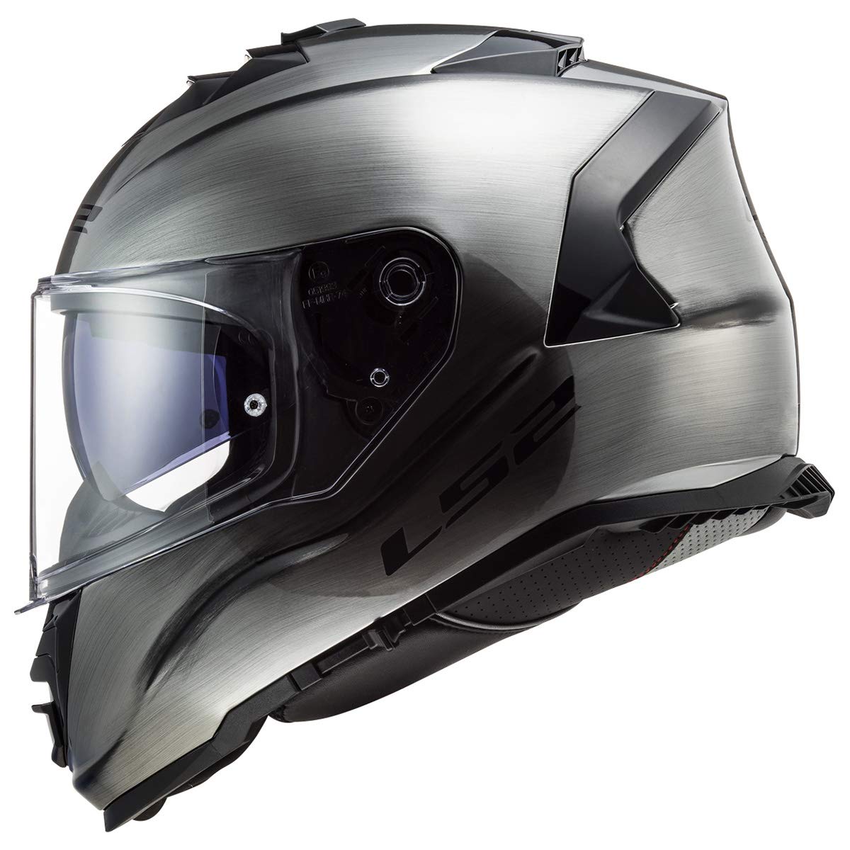 Ls2 Helmets Assault Full Face Motorcycle Helmet W/Sunshield (Brushed Alloy - 3X-Large)