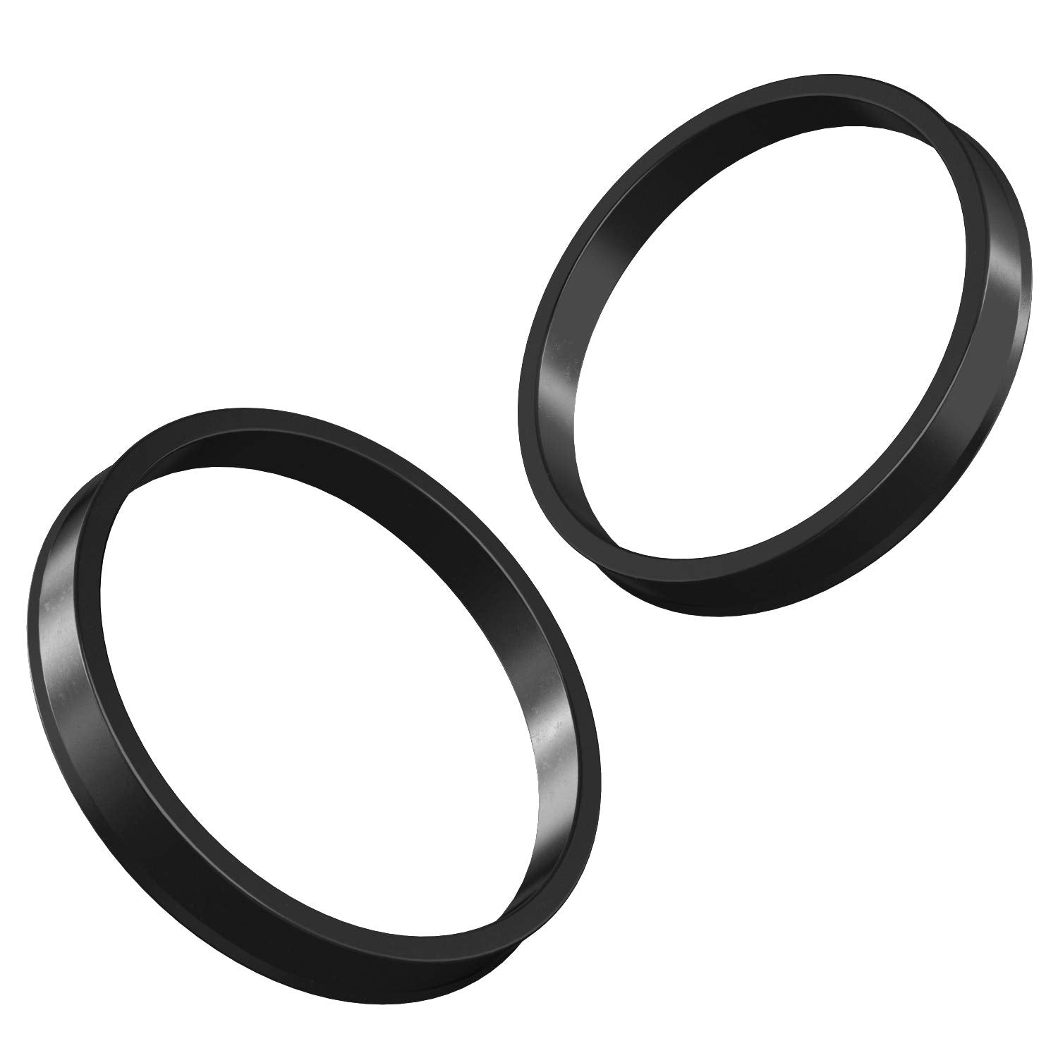Stancemagic Hubcentric Rings (Pack Of 4) - 70.3Mm Id To 72.6Mm Od - Black Poly Carbon Plastic Hubrings Hub - Only Works On 70.3M