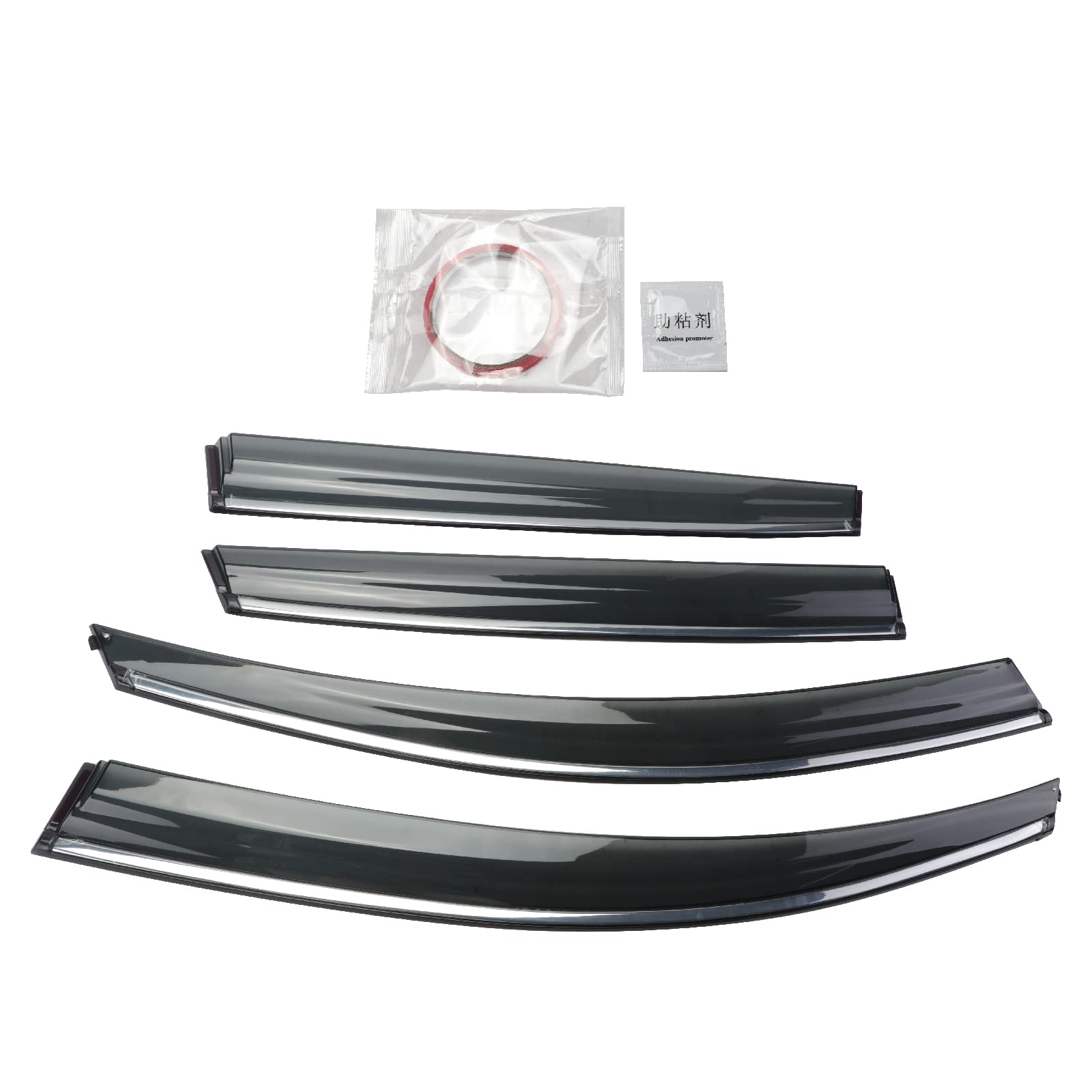 Misioek Rain Guards Suitable For Crv 2012-2016, Window Visor, Dark Smoke Accessories, Window Deflectors, Rain Guard, 4 Pcs