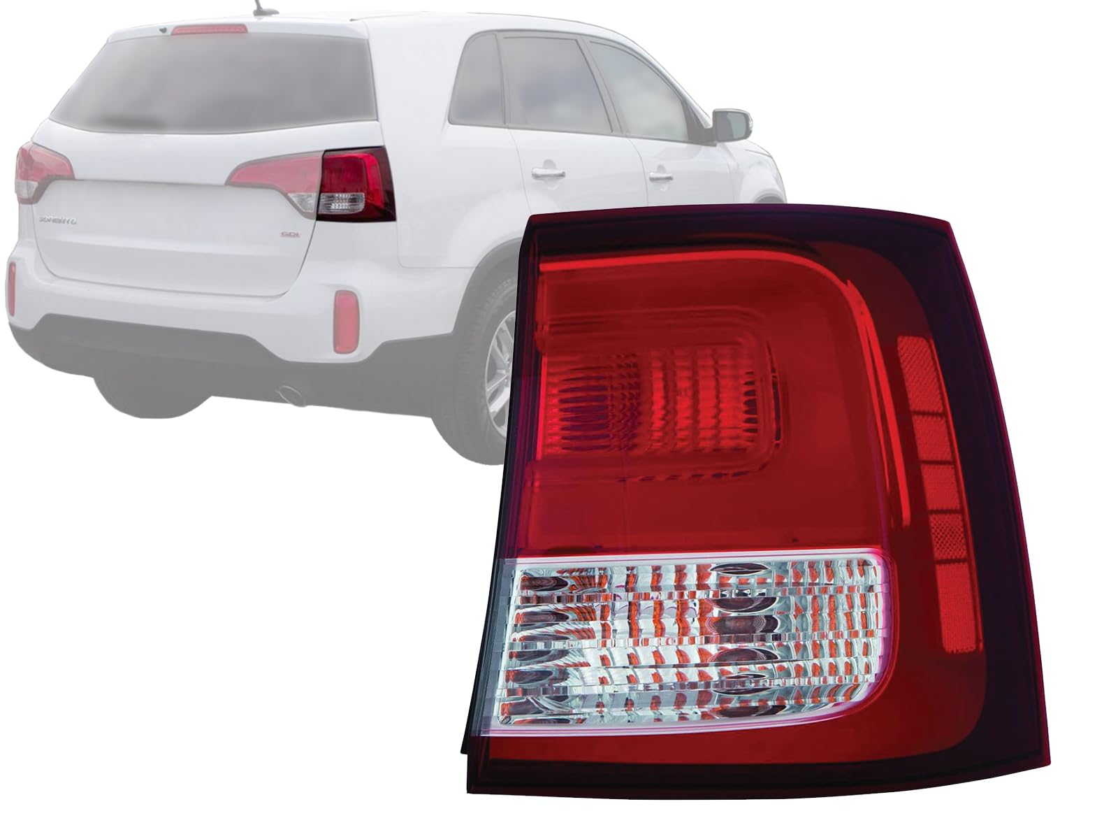 Auto Parts Avenue APA Replacement Tail Light Rear Lamp for 2014 2015 Sorento with Bulbs Included Passenger Right Side 924021U500