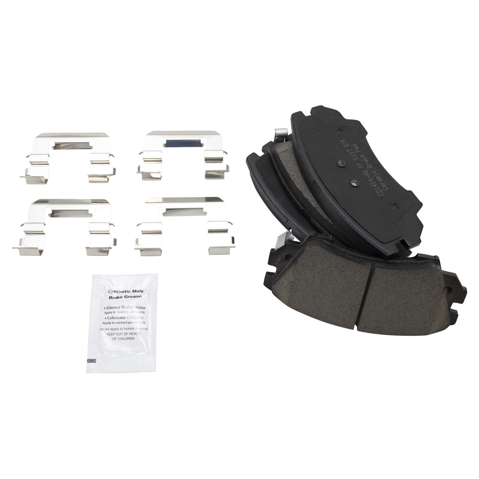 Trq Front Brake Pads Ceramic Compatible With 2010-2015 Chevrolet Camaro 2011-2017 Caprice
