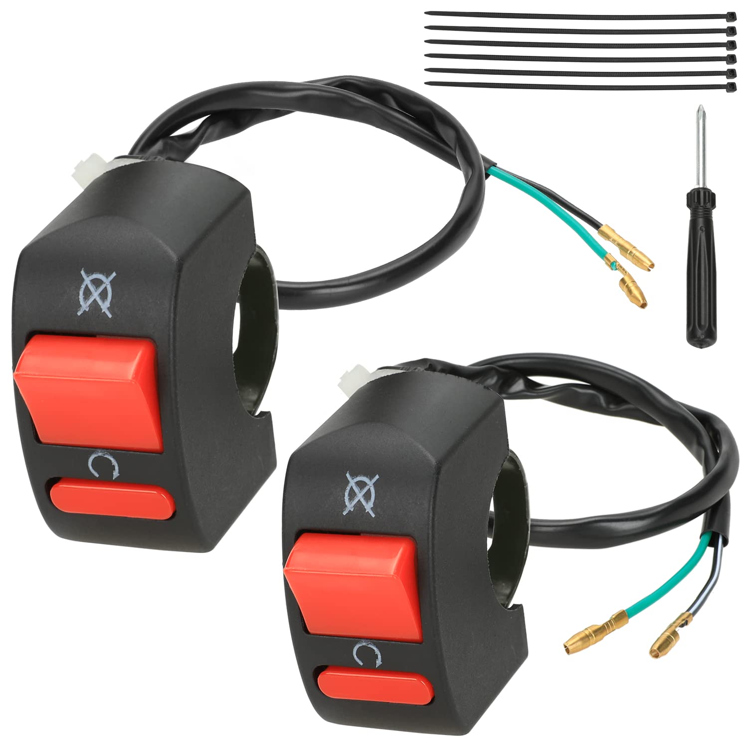 Yoxufa Mini Bike Kill Switch 7/8 On Off Dirt Bike Kill Switch For Predator 212Cc 196Cc 97Cc Coleman Ct100U Ct200U Bt200X Baja Wa