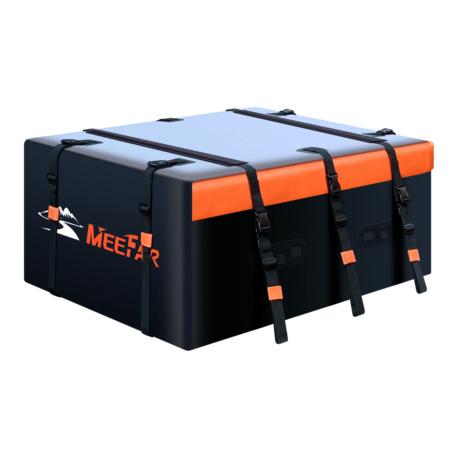 Meefar Rooftop Cargo Carrier Car Roof Bag 20 Cubic Feet 100% Waterproof Car Top Carrier, Fits All Vehicle With/Without Rack,Incl