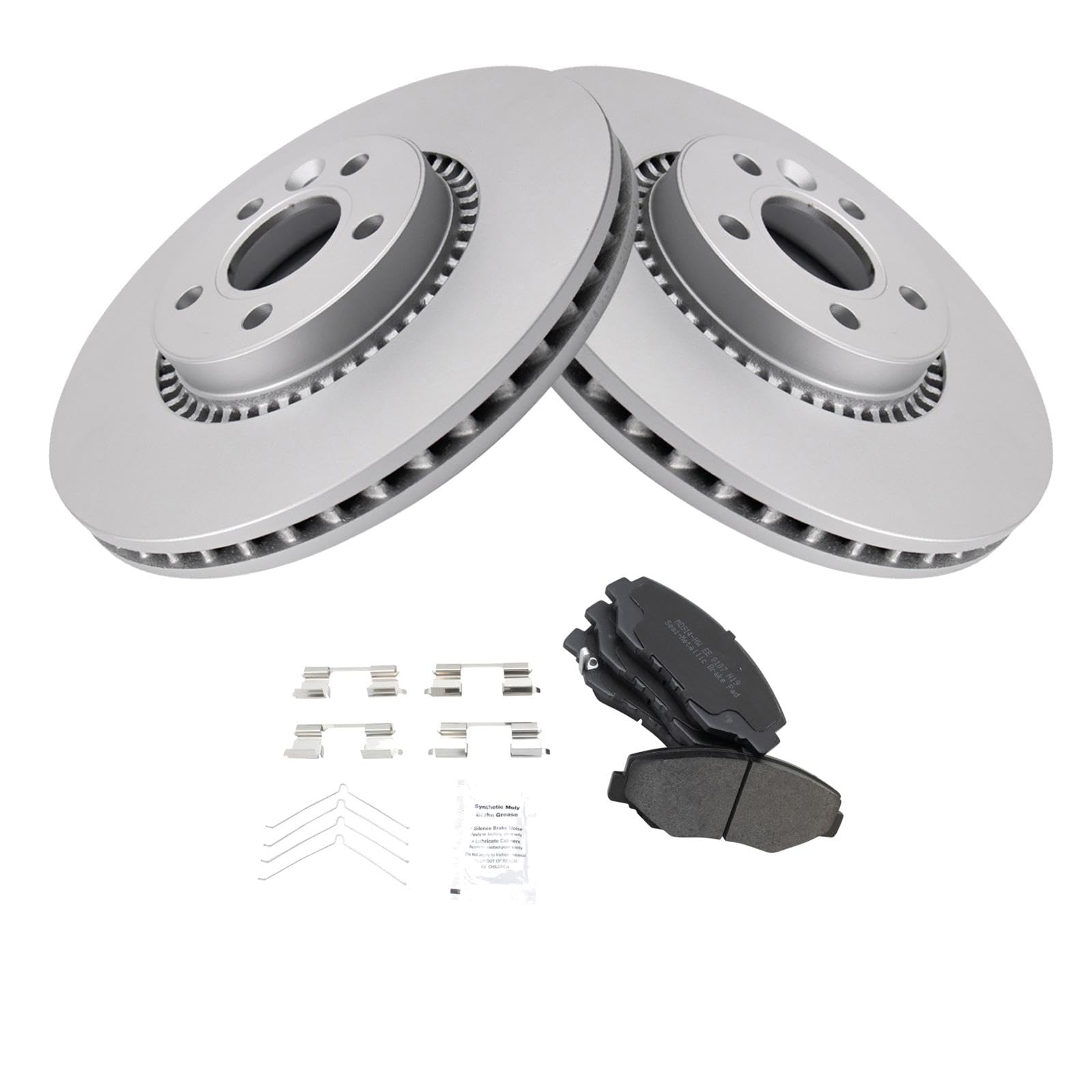 Trq Front Brake Pad & Rotor Kit Compatible With 2012-2015 Honda Cr-V
