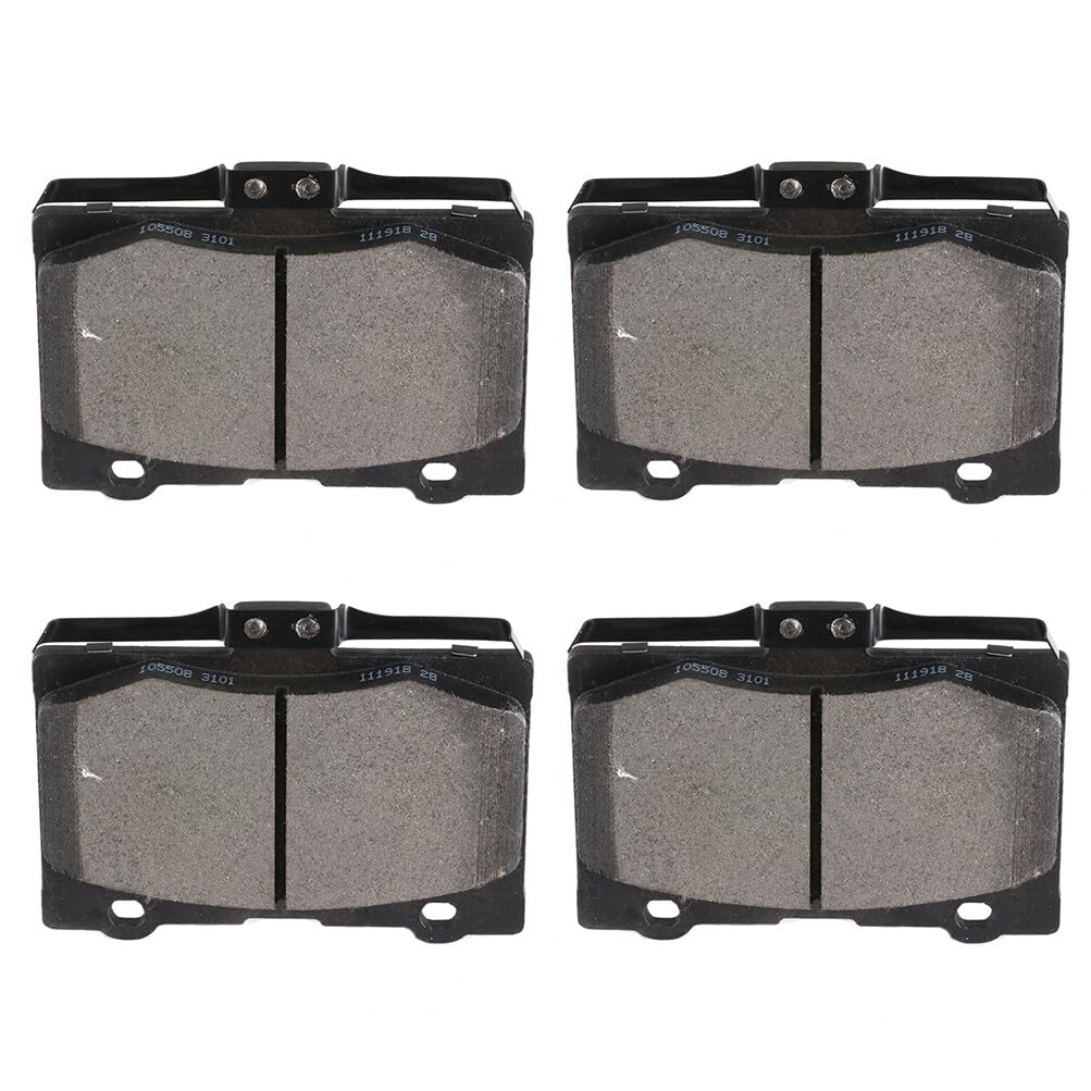 Cciyu D1091 Front Semi-Metallic Disc Brake Pads Kit For Acura Rl 2005-2012 4Pcs