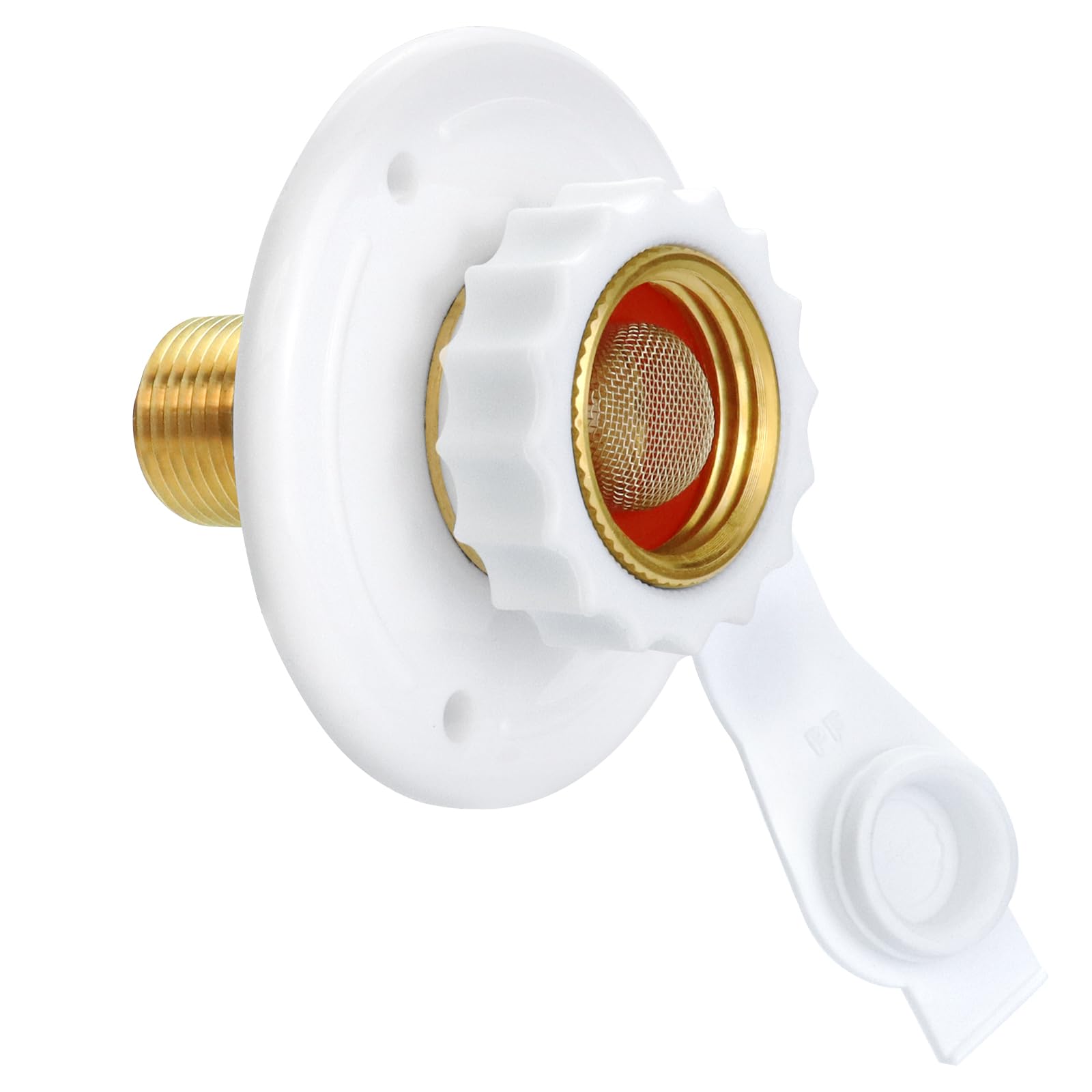 Rv Water Inlet Replacement,Rv City Water Inlet With Check Valve,City Water Fill Inlet Flange Brass Fresh City Water Inlet Connec