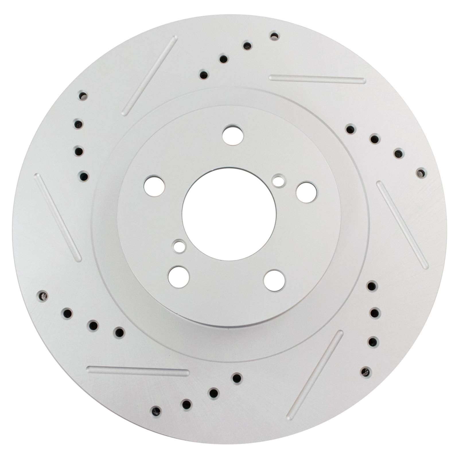 Trq Front Performance Brake Rotor Drilled Slotted Pair Set For 2005-2006 9-2X / 2003-2006 Baja / 2003-2008 Forester / 2002-2007
