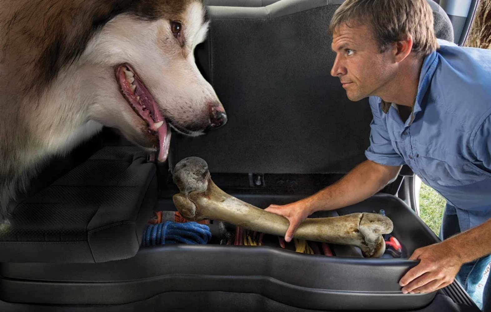 Husky Liners Gearbox - Under Seat Storage Box | Fits 2015-2024 F-150 (Includes 22-23 Lightning) W/Out Optional Fold Flat Stg Box