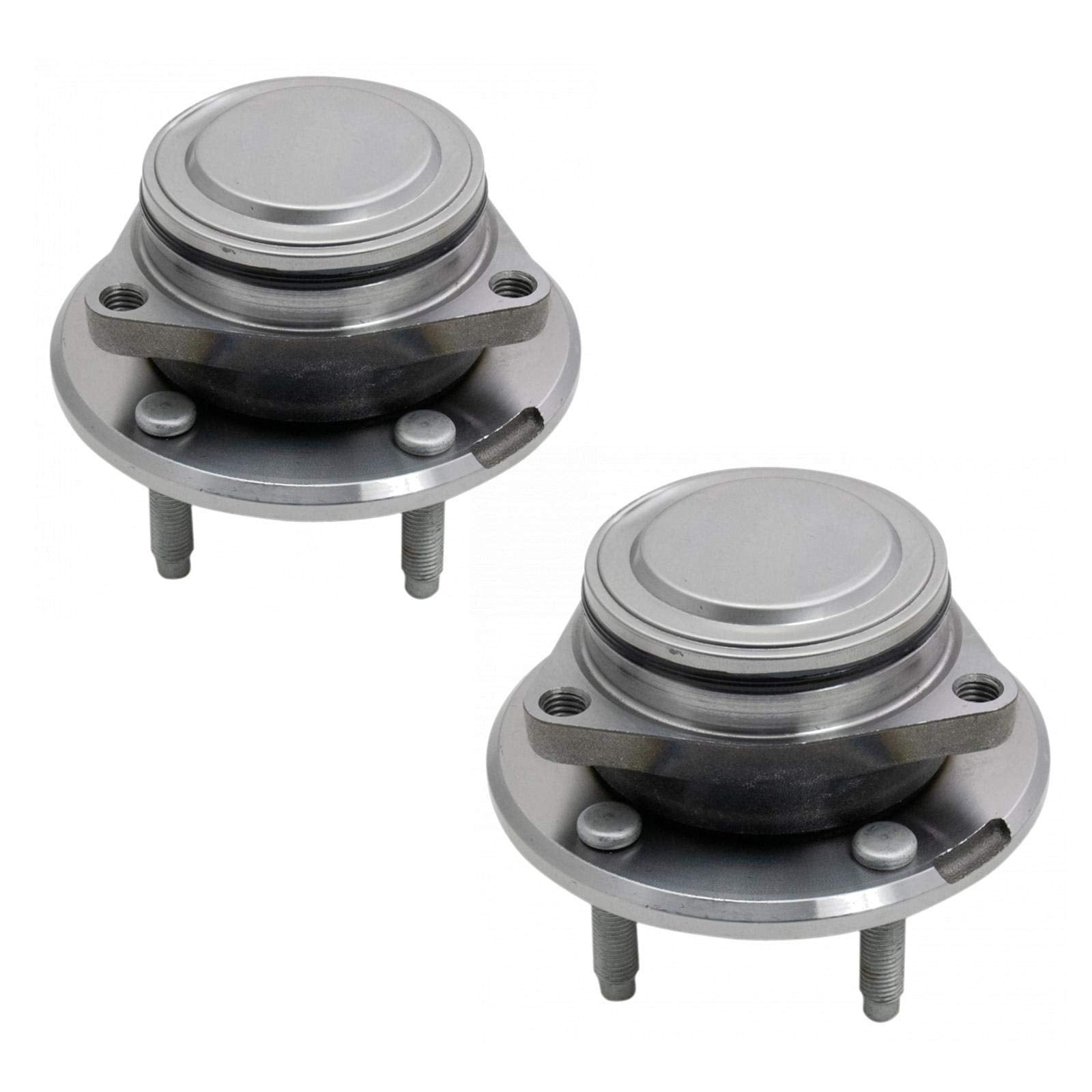 Trq Front Wheel Hub Bearings Assembly Set Compatible With 2013-2019 Cadillac Ats