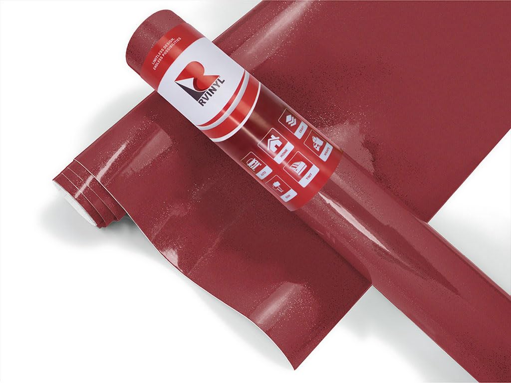 3M 2080 Series G203 Gloss Red Metallic - 5Ft X 4Ft - 20Sq Ft - Dual Cast Thick Vinyl Car Wrapping Film - Vehicle Sheet Roll