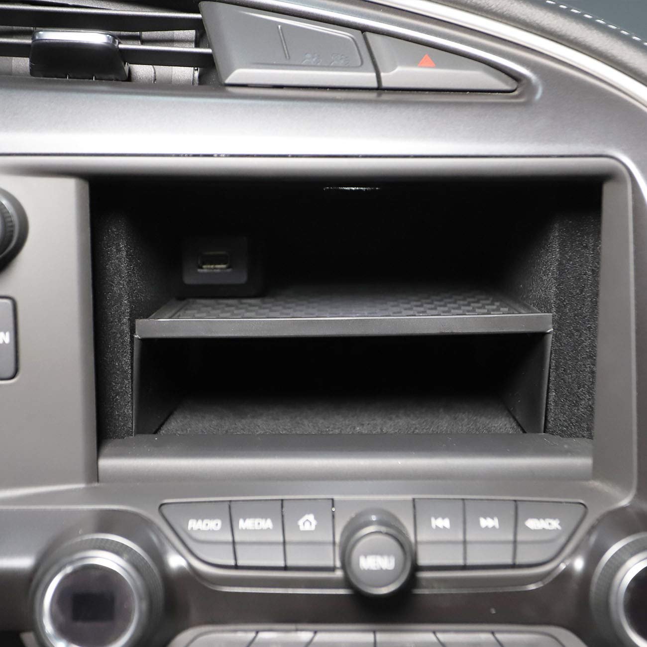 Dashboard Display Storage Bin Tray Holder Compatible For C7 Corvette Stingray Chevrolet 2014-2019 /Z06/Grand Sport 2014+
