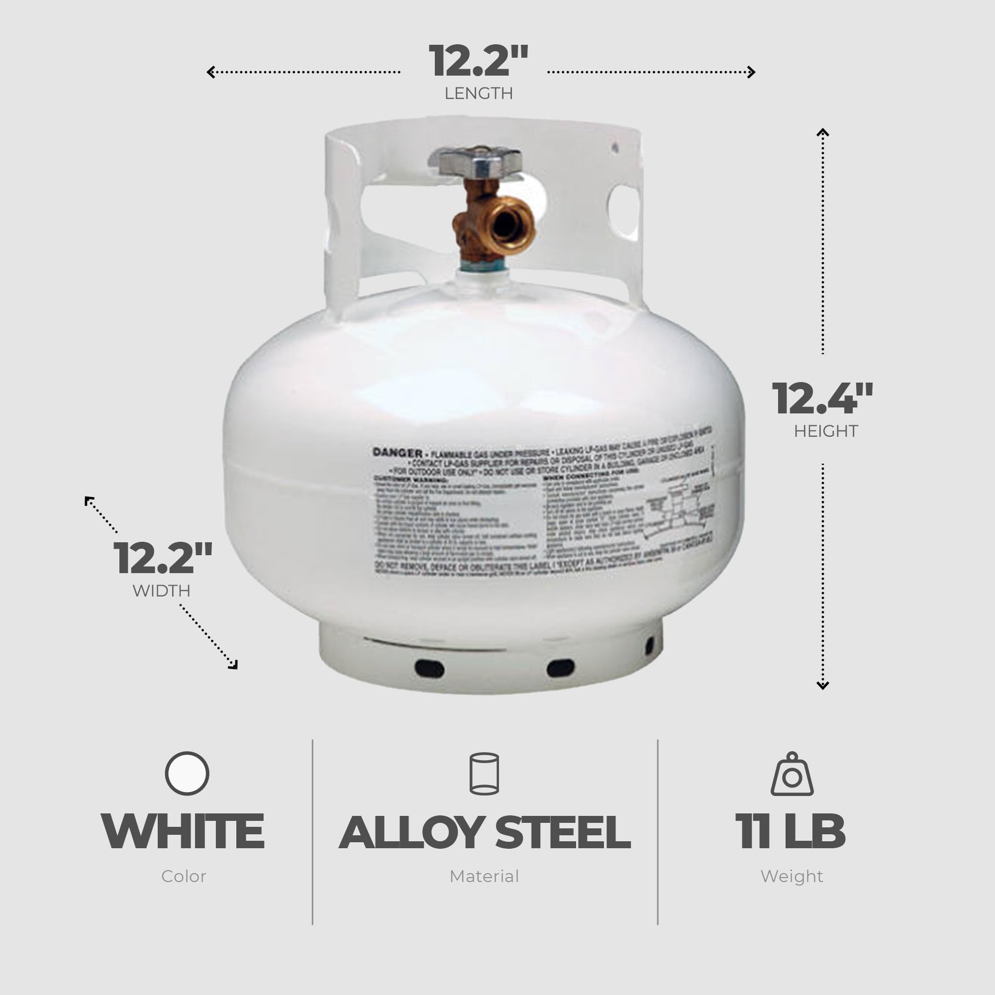 Manchester Tank & Equip 10393.1 11Lb Propane Tank