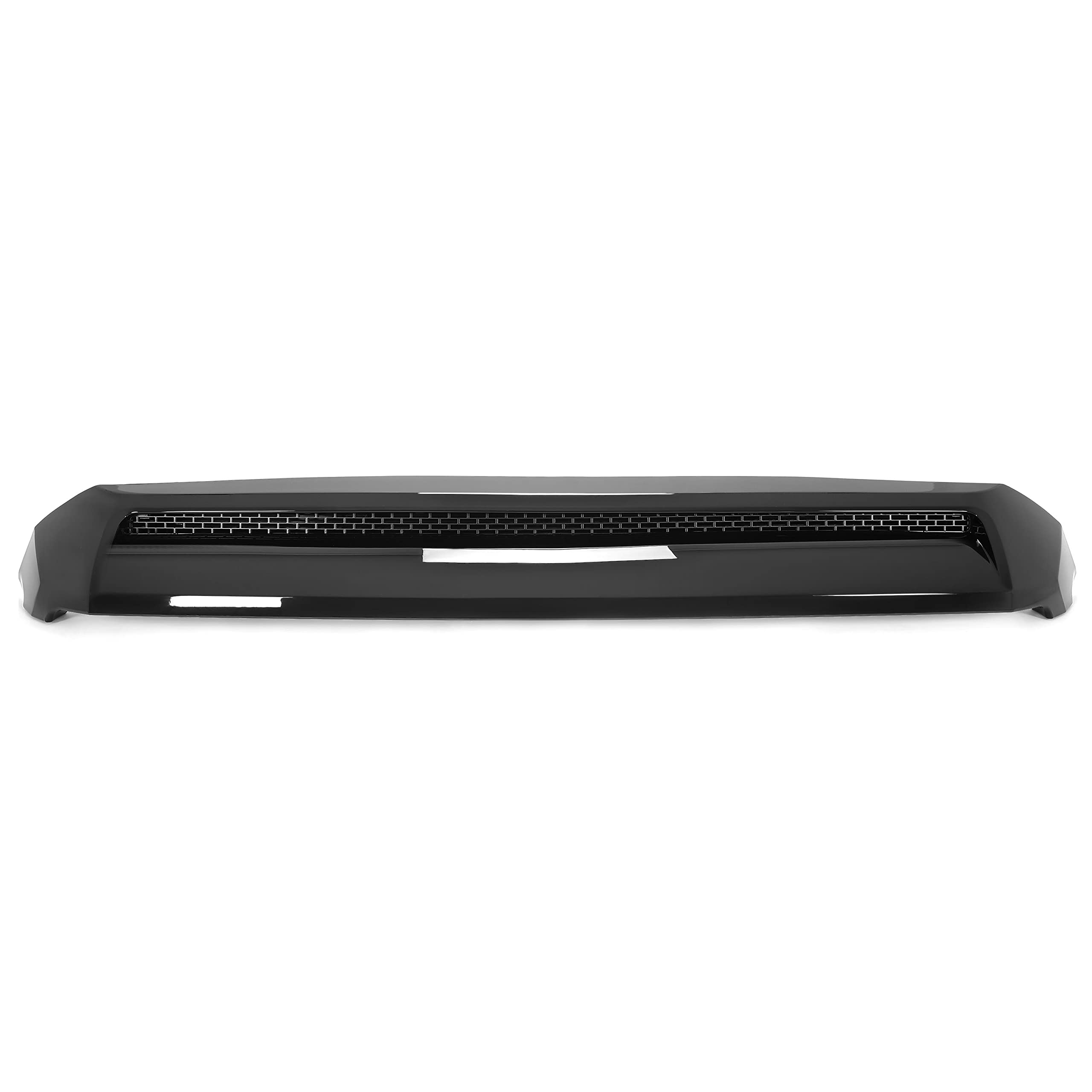 HECASA Hood Scoop for 2014-2021 Toyota Tundra, Black Upper Grille Bulge Molding, Model CB-1003, Acrylonitrile Butadiene Styrene
