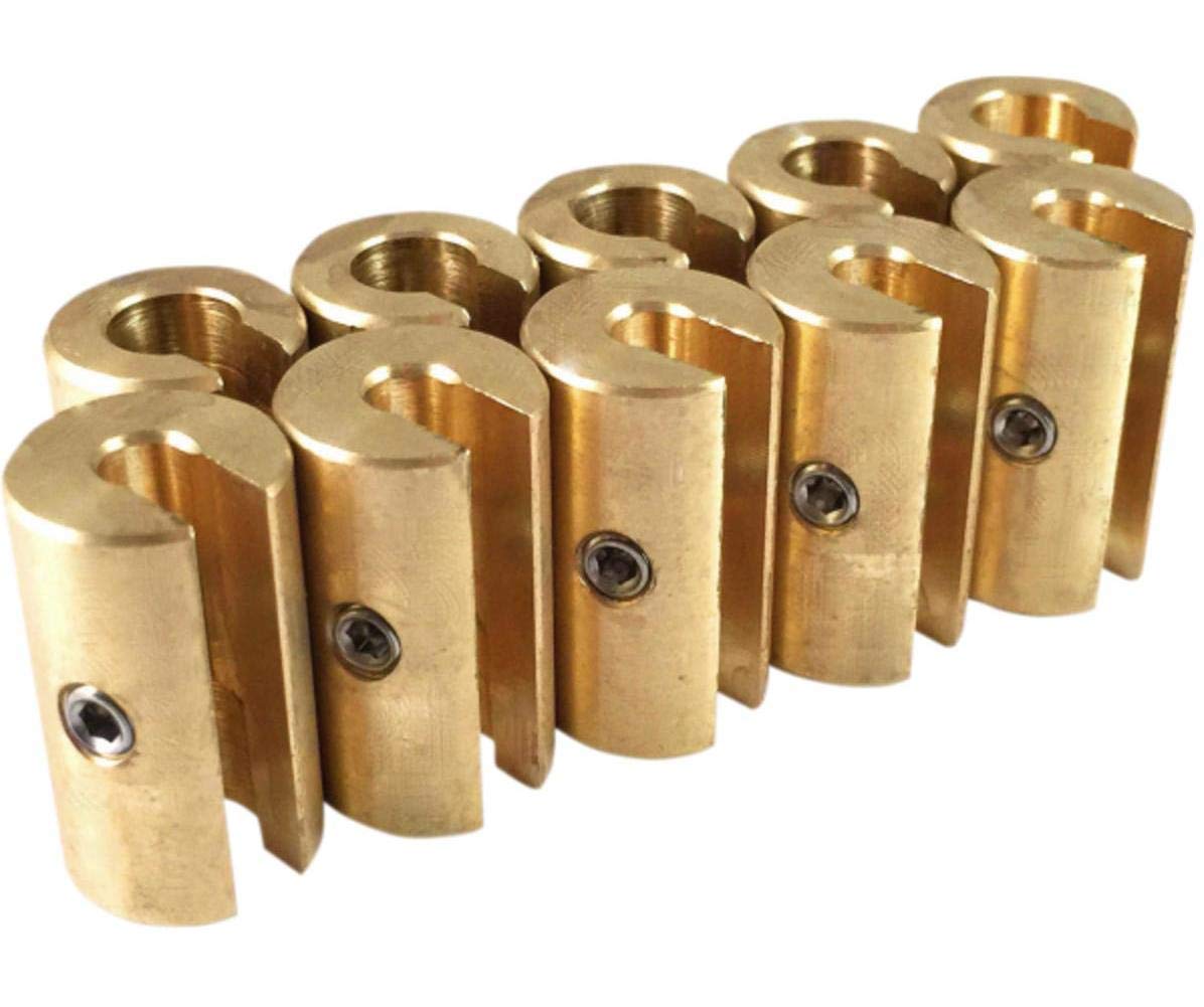 No-Mar Spoke Wheel Weight 1 1/4 oz. Brass (10 pack)
