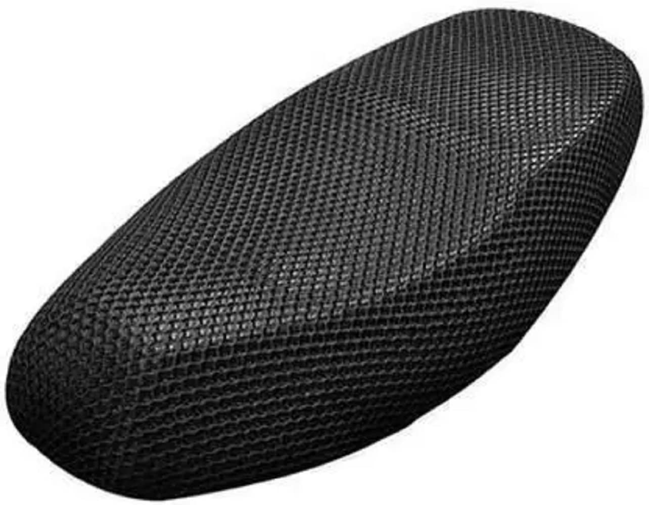 Lakshmina Enterprises Free Size 3D Scooty/Scooter Seat Cover Breathable Mesh Net Cushion Single Black Scooty Bike Seat Cover for