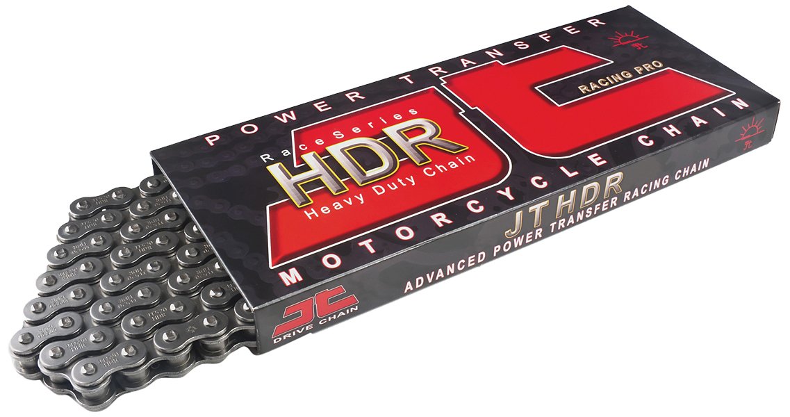 Jt Chain Jtc428Hdr132Sl (428 Series) Black Steel 132 Link Heavy Duty Non O-Ring Chain With Connecting Link