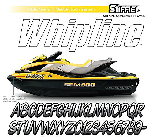 STIFFIE Whipline Atomic Green/Navy 3'' Boat & PWC Registration Decals  Numbers Letters Stickers