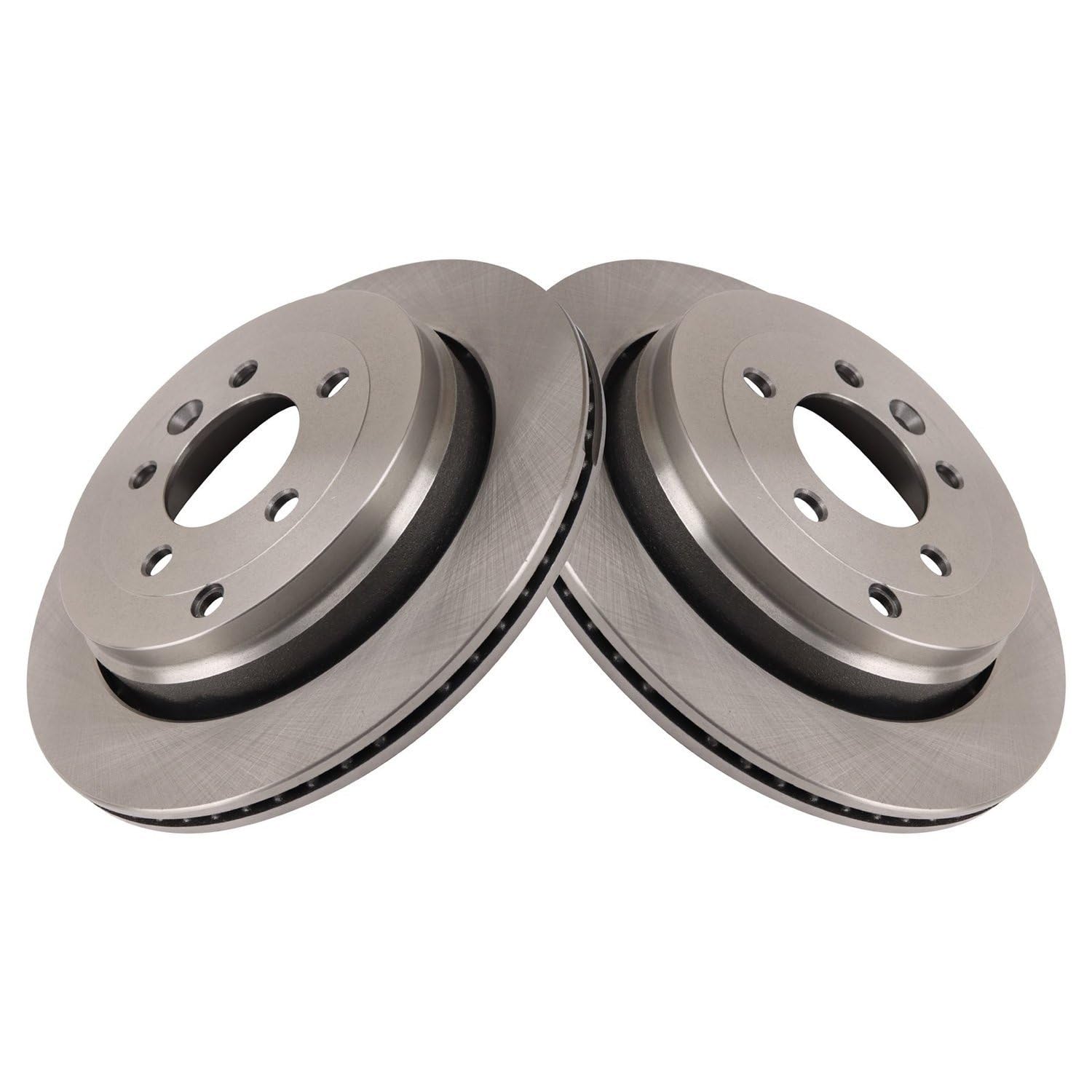 Trq Rear Brake Rotors Set Compatible With 2005-2007 Land Rover Lr3