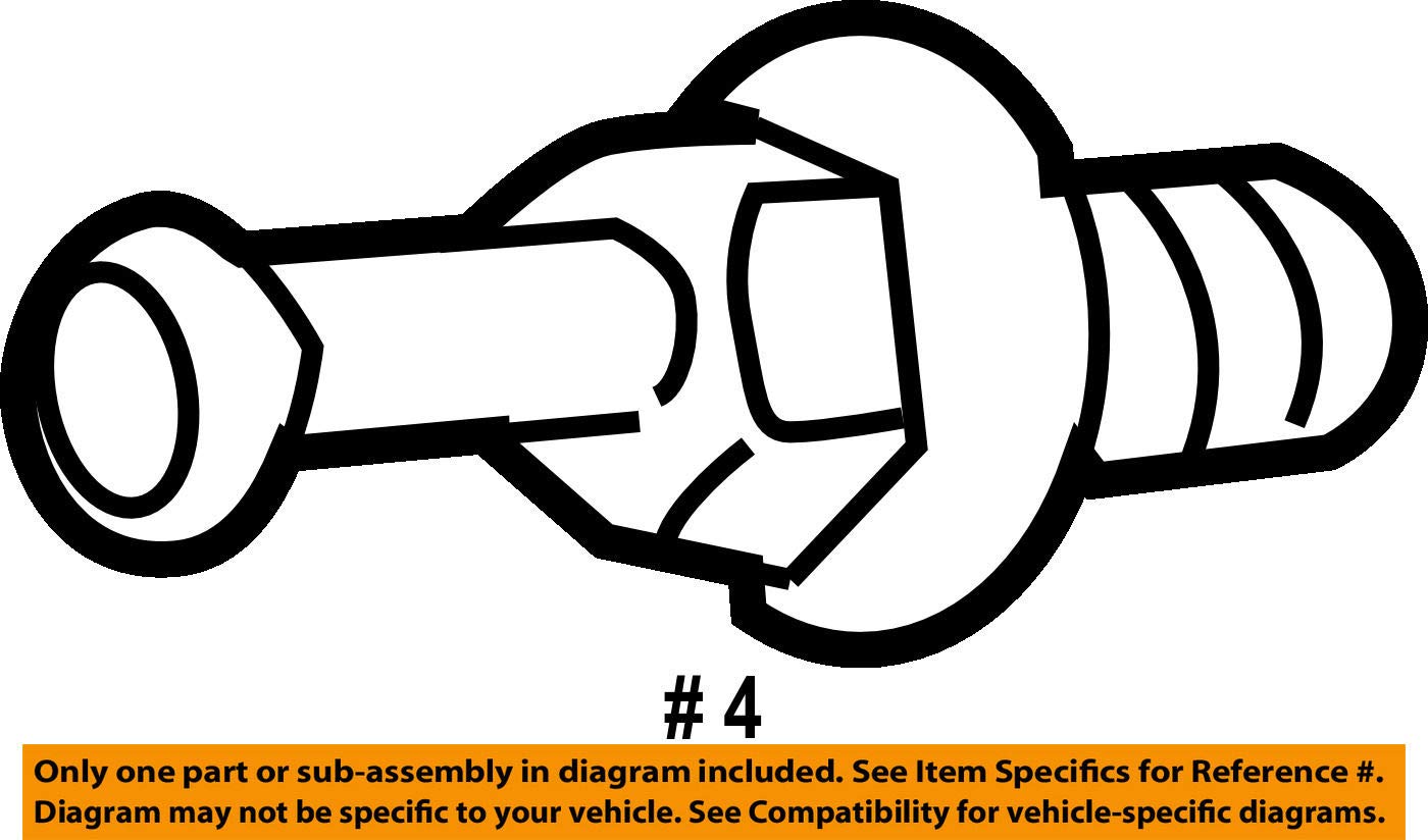 Honda Genuine PCV Valve Assembly 17130-PND-A01 - Aluminum, Regular Size