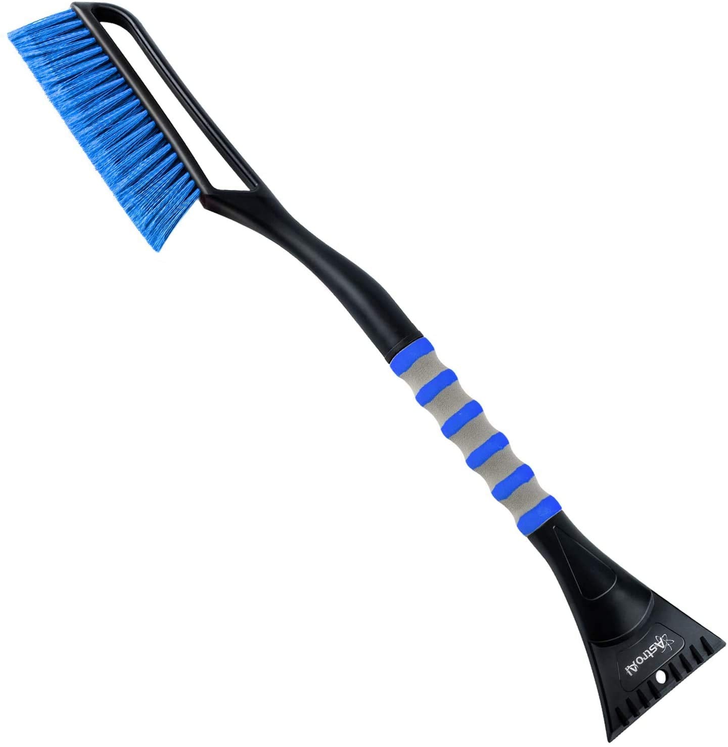 Astroai 27'' Snow Brush And Detachable Ice Scraper With Ergonomic Foam Grip For Cars, Trucks, Suvs (Heavy Duty Abs, Pvc Brush, B
