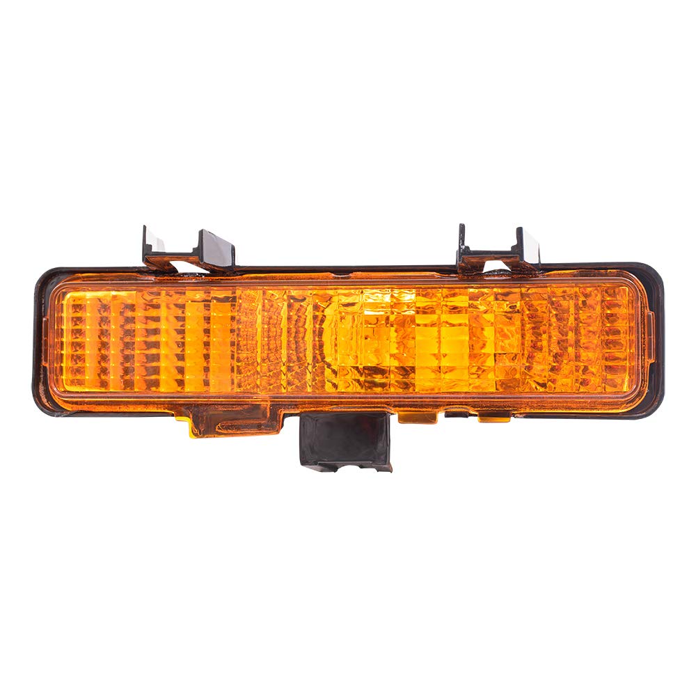 Brock Replacement Driver And Passenger Set Park Signal Front Marker Lights Compatible With 1982-1993 S10 S15 Pickup Truck 597664