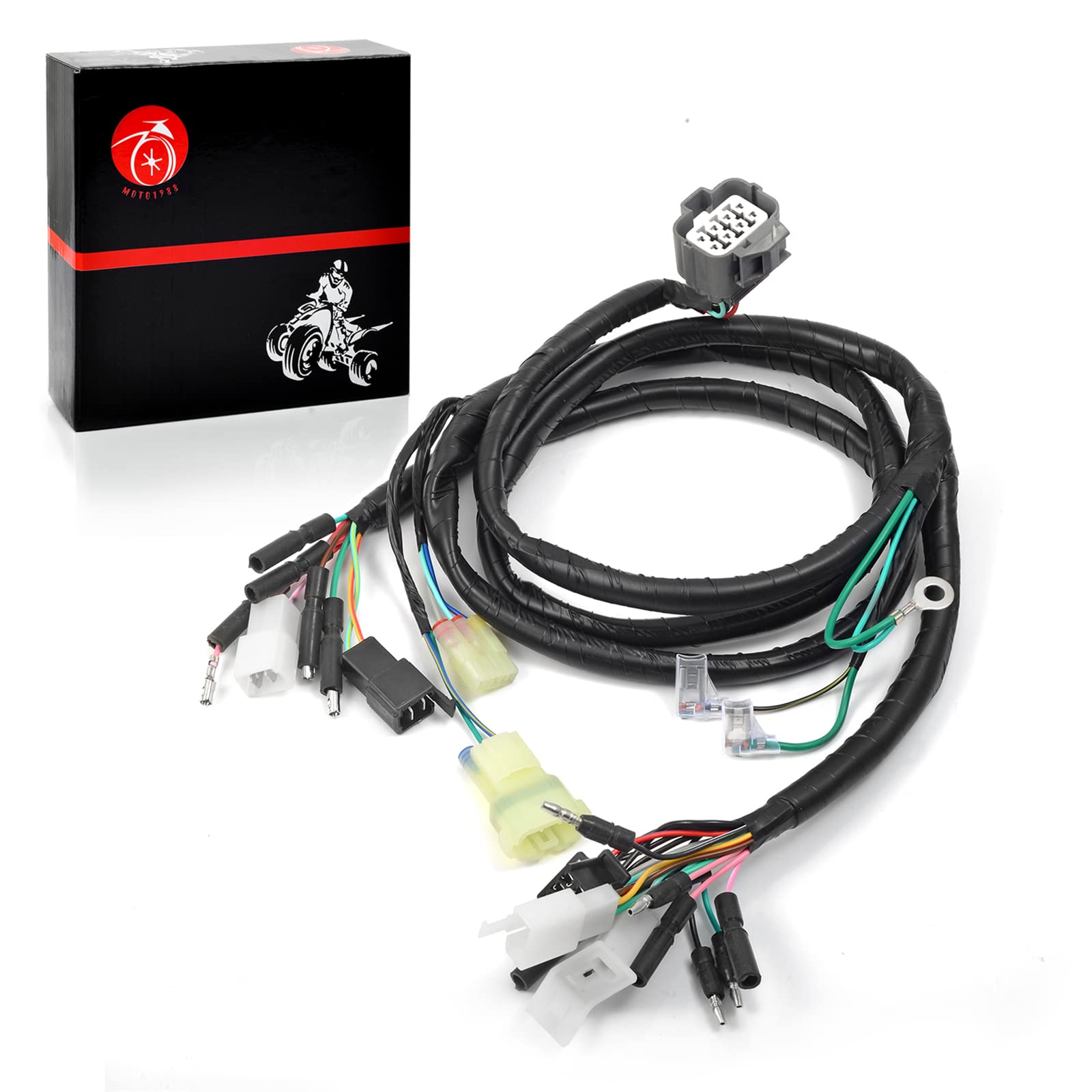 Wire Wiring Harness Compatible with Honda FourTrax 300 TRX300 2x4 TRX300FW 4X4 1997 1998 1999 2000 32100-HM5-A10