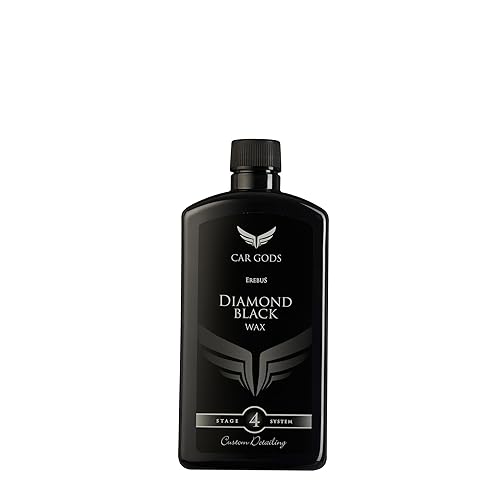 Car Gods Black Carnauba Wax Polish - 17 Fl Oz, Pigmented Formula, Removes Surface Oxidation & Scratches, Diamond Black Wax, Model GOD642