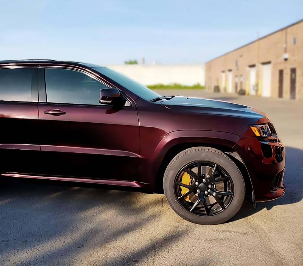 VViViD Gloss Demon Black Vinyl Wrap Film - 15ft x 5ft, Premium Quality, Durable Material