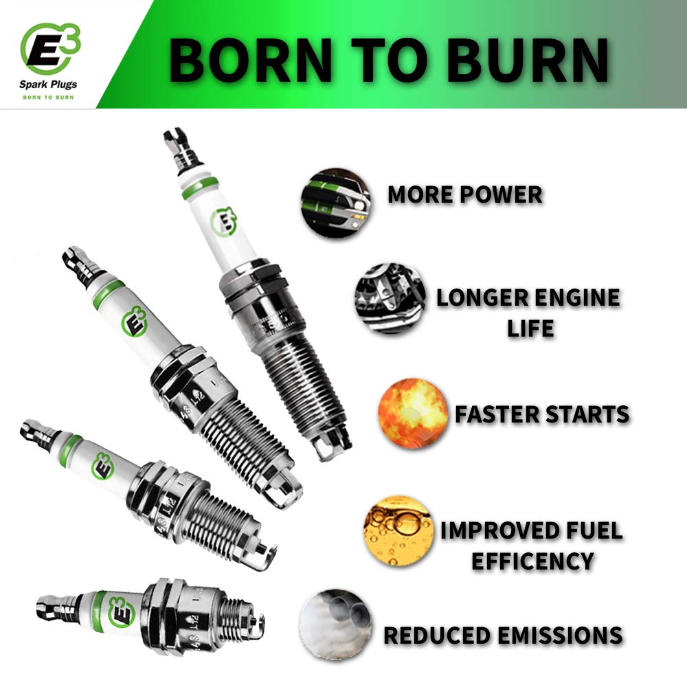 E3 Spark Plugs E3.102 Premium Racing Spark Plug With Diamondfire Technology, Pack Of 1