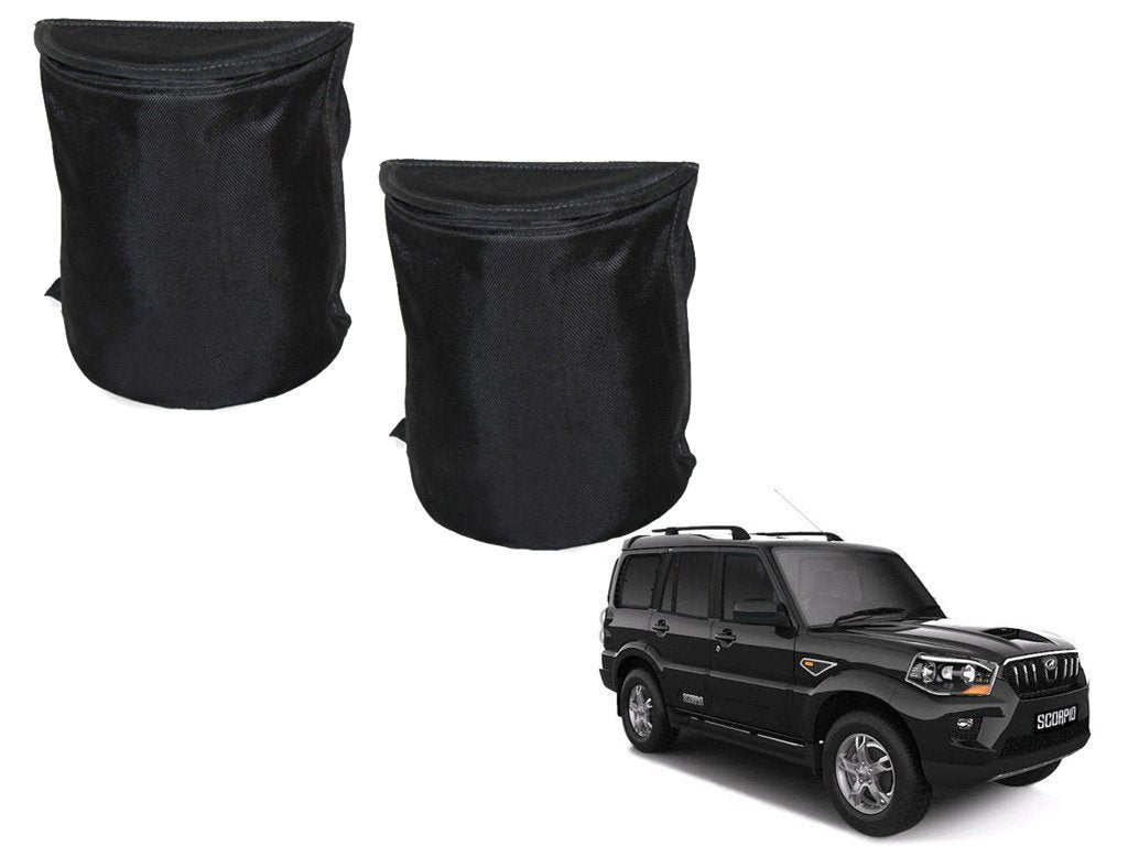 Kozdiko Semi Cylindrical Car Dustbin Set of 2 Pcs for Mahindra Scorpio