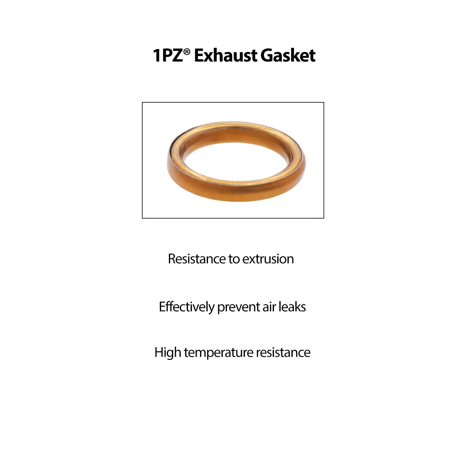1Pz Mg2-Se3 Premium Exhaust Bolt And Gasket For Gy6 50Cc 70Cc 90Cc 110Cc 125Cc 150Cc Gmb139 Engine Scooters Atv (Silver)
