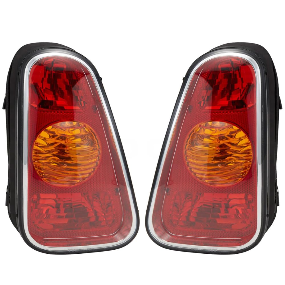 EPIC LIGHTING OE Style Halogen Tail Lights Red Amber Assembly Replacement for MI.NI 02-06 COOPER Hatchback [ MC2800101 MC2801101