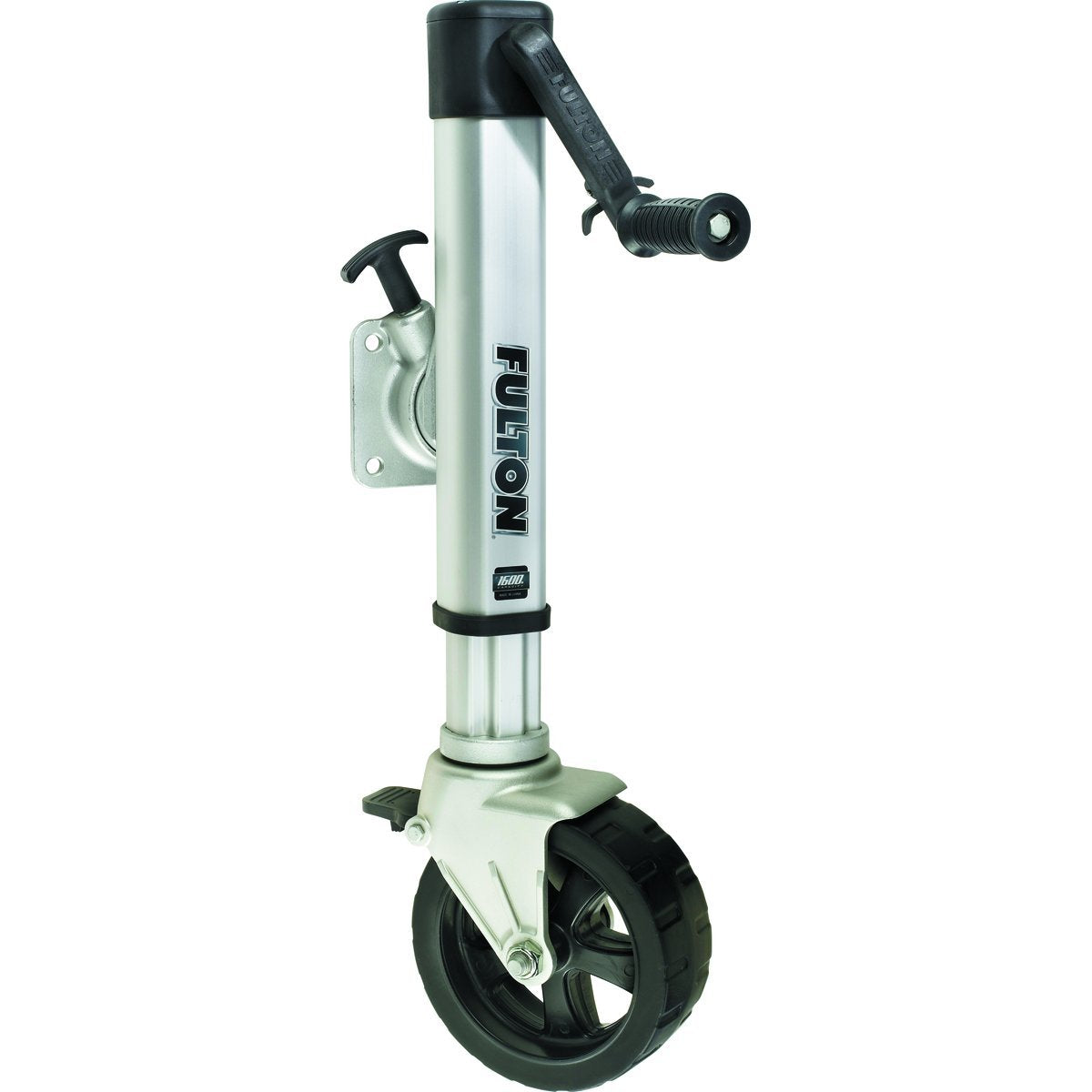 Fulton 1413040134 F2 Wide Track Trailer Tongue Jack, 1,600 Lbs., Silver