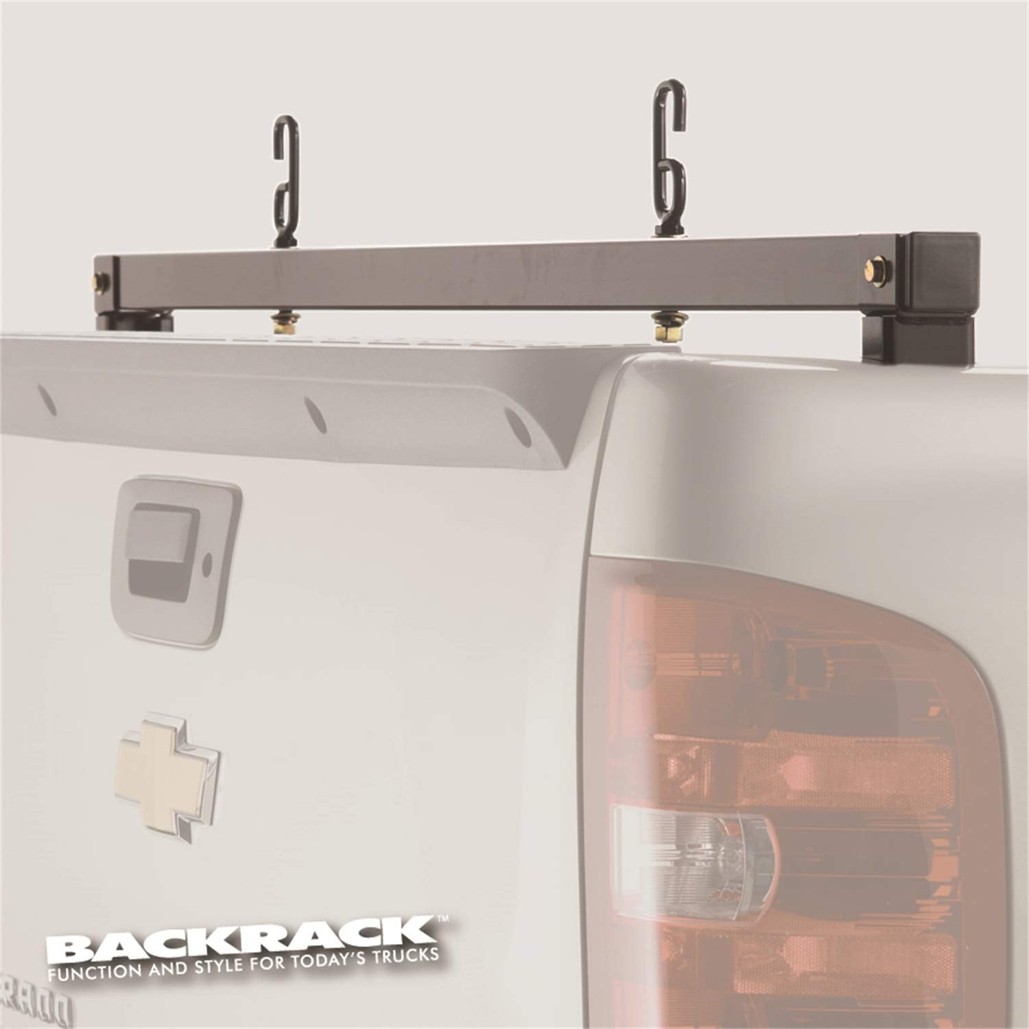 RealTruck Backrack Truck Bed Rear Bar | Black, No Drill | 11518 | Fits 2008-2019 Toyota Tundra