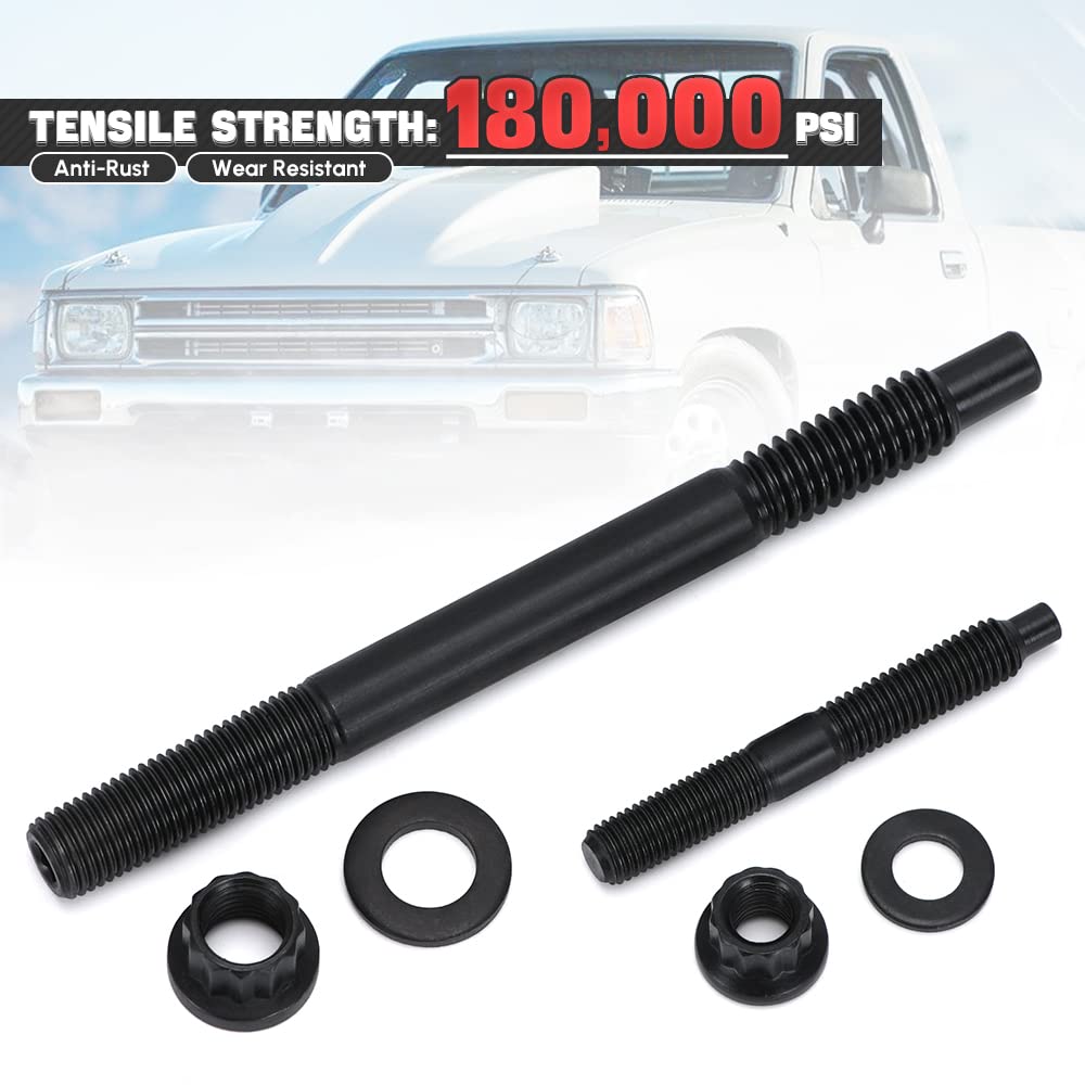 PQY 12-Point Cylinder Gasket Head Stud Bolts Nuts Kit Compatible with 04-19 Chevy LS1 LS3 5.3L 5.7L 6.0L Engines 234-4317