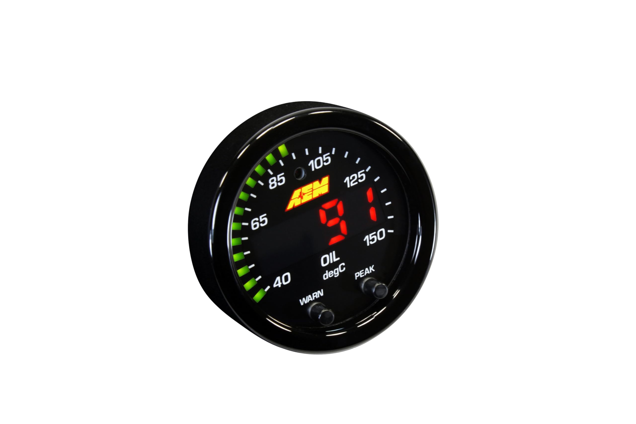 Aem 30-0302 X-Series Temperature Gauge, Black