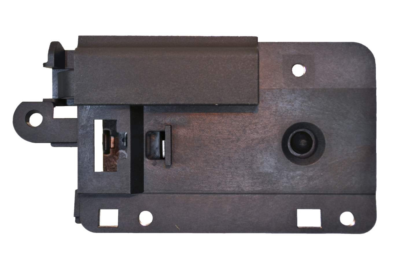 Pt Auto Warehouse Gm-2647Ra - Glove Box Compartment Lock Latch Handle, Black Housing With Silver Lever