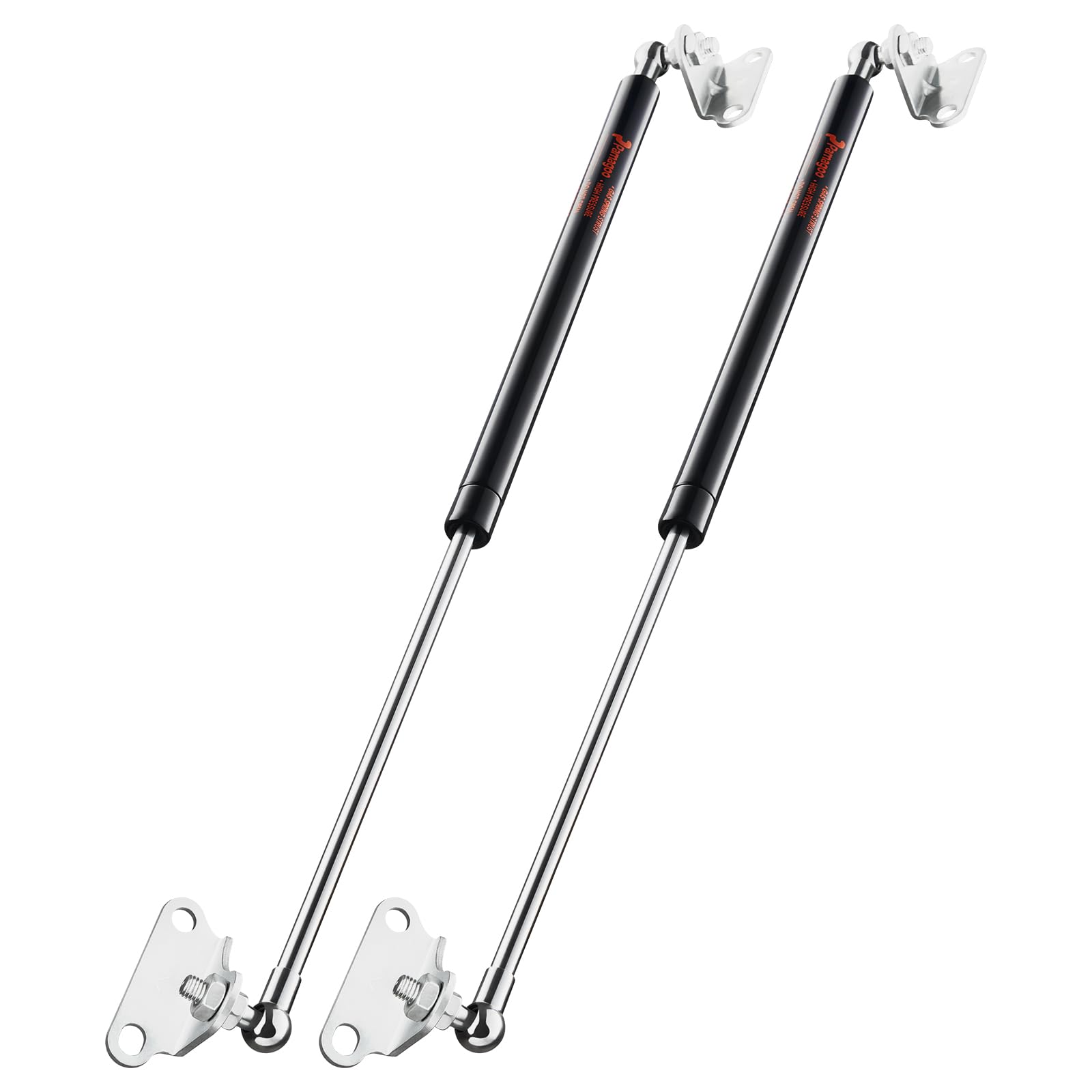 20 Inch 100 Lbs Gas Strut Shocks, 445 N Per Prop With L-Type Mounts For Heavy Duty Lid Tv Cabinets Cover Basement Floor Door Rv Bed, Only Fit 85-115 Lbs Weights, 2 Pack Gas Spring By Pamagoo