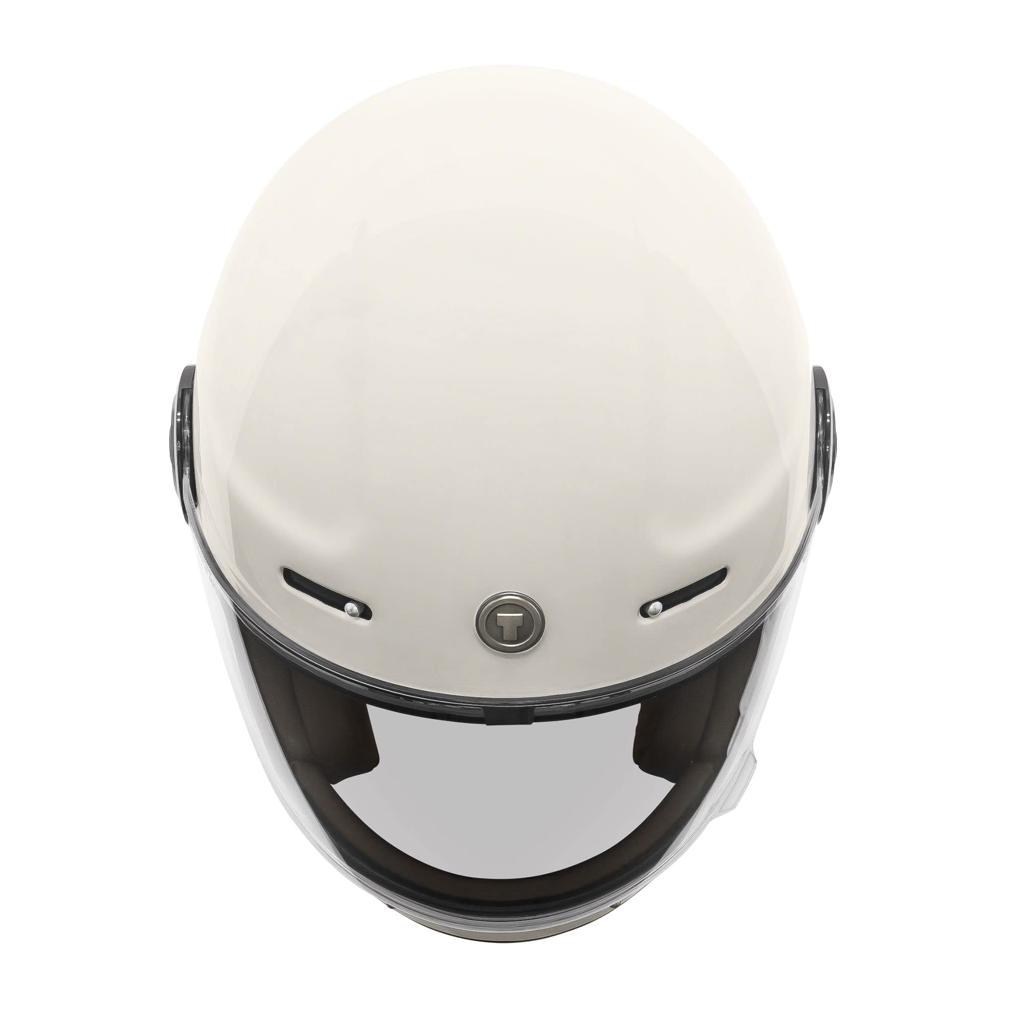 Torc T1 Unisex-Adult Retro Full Face Motorcycle Helmets, Pearl White Full Tree, 3X-Large