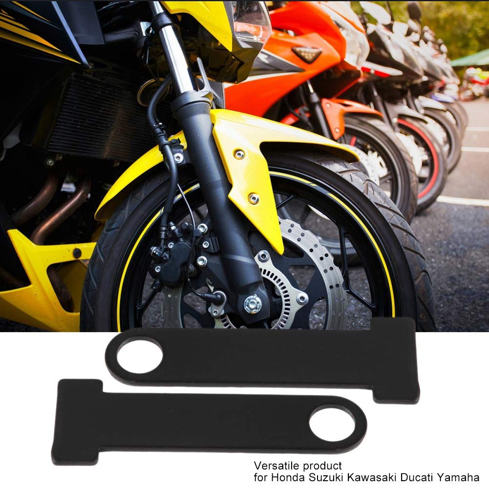 Zerone Helmet Strap D Ring Lock, Universal Stainless Steel Motorcycle Steel D Ring Lock Extension Connector For Motorcycle Scooter Bike For (Black)